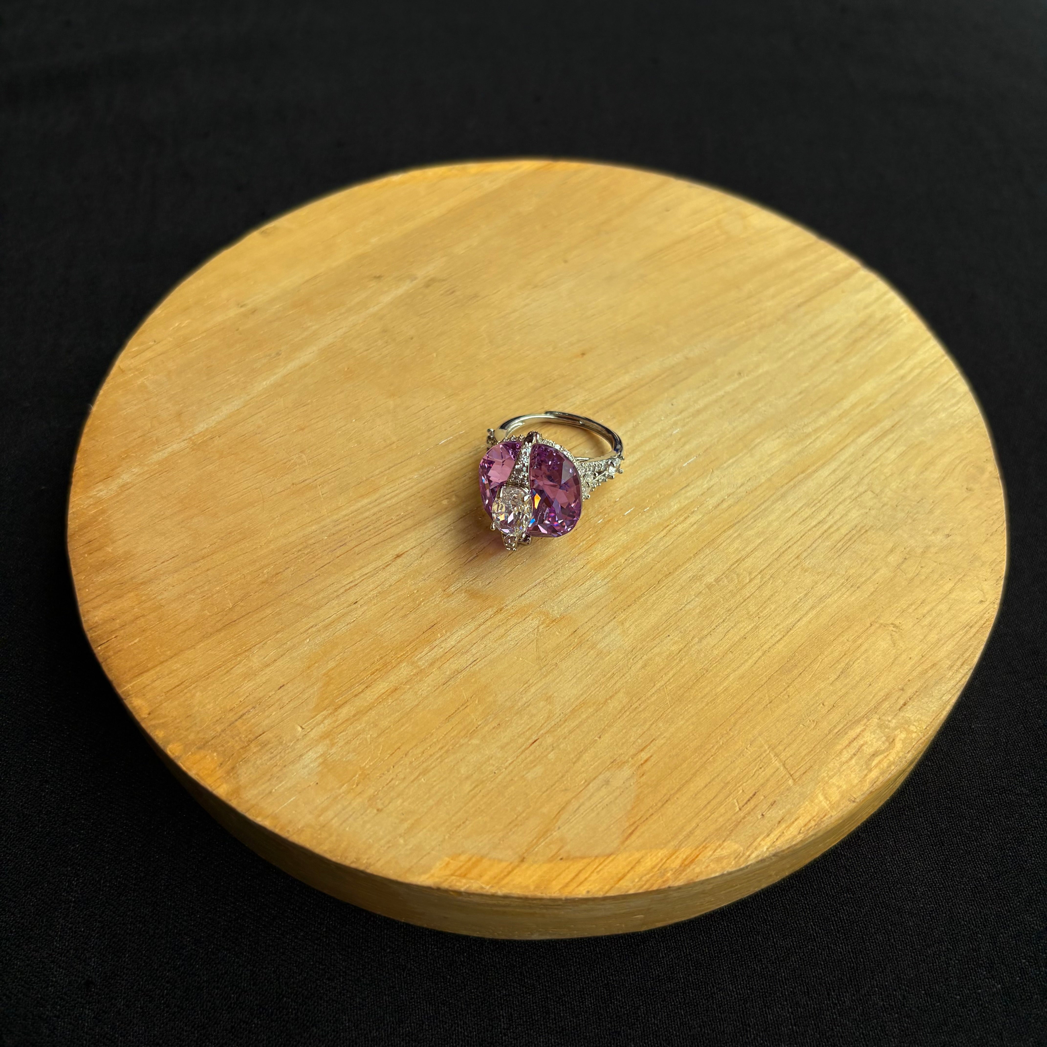 Aarohi Amethyst Statement Ring