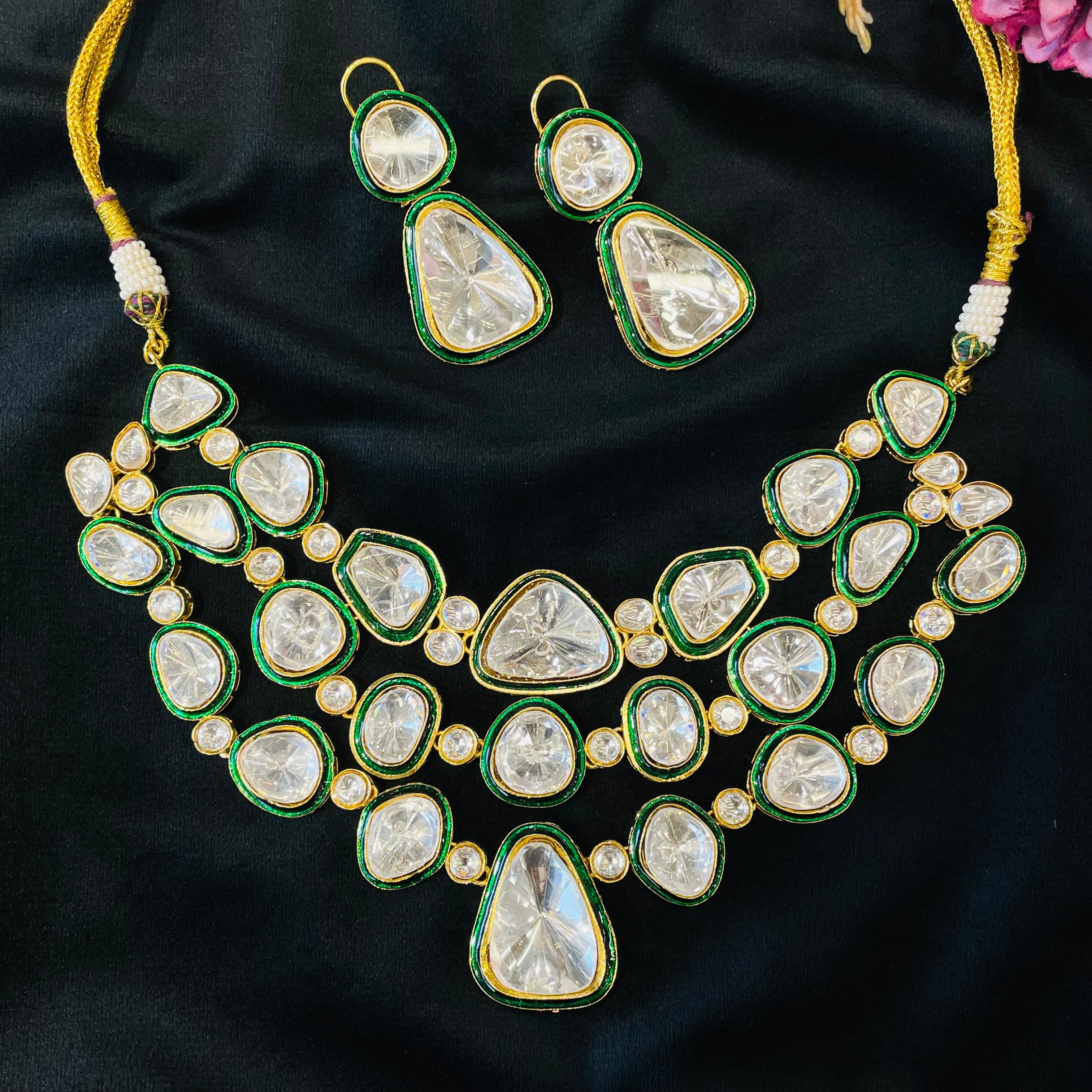 Nayaab Jiya polki neckpiece