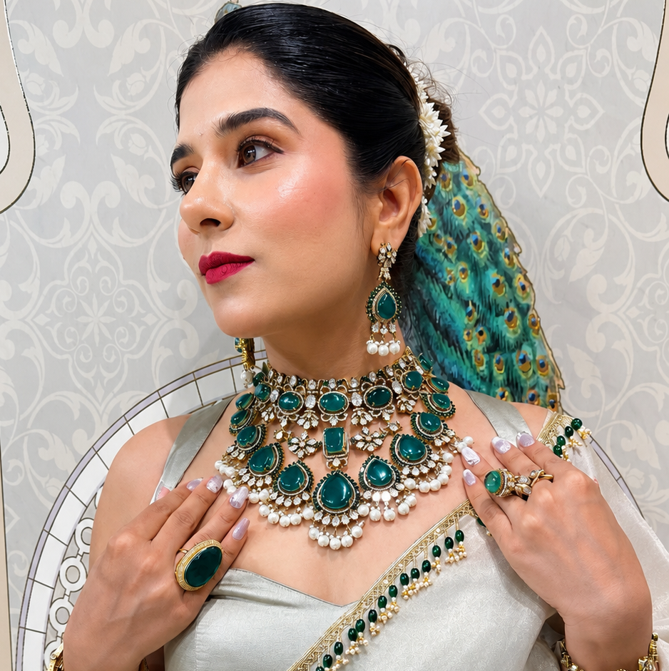 Nayaab Arshima Polki neckpiece
