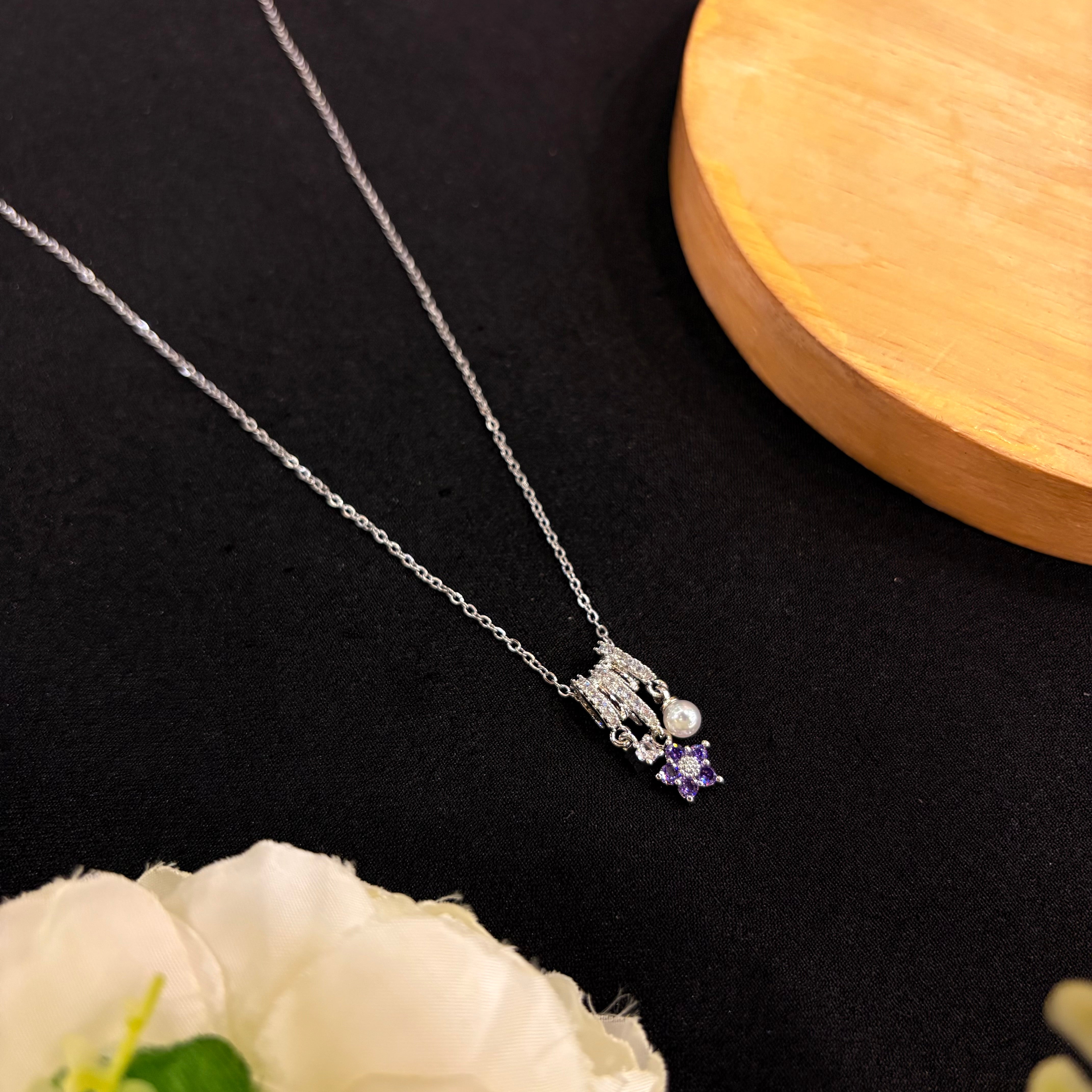 Lilac Drizzle Neck Chain