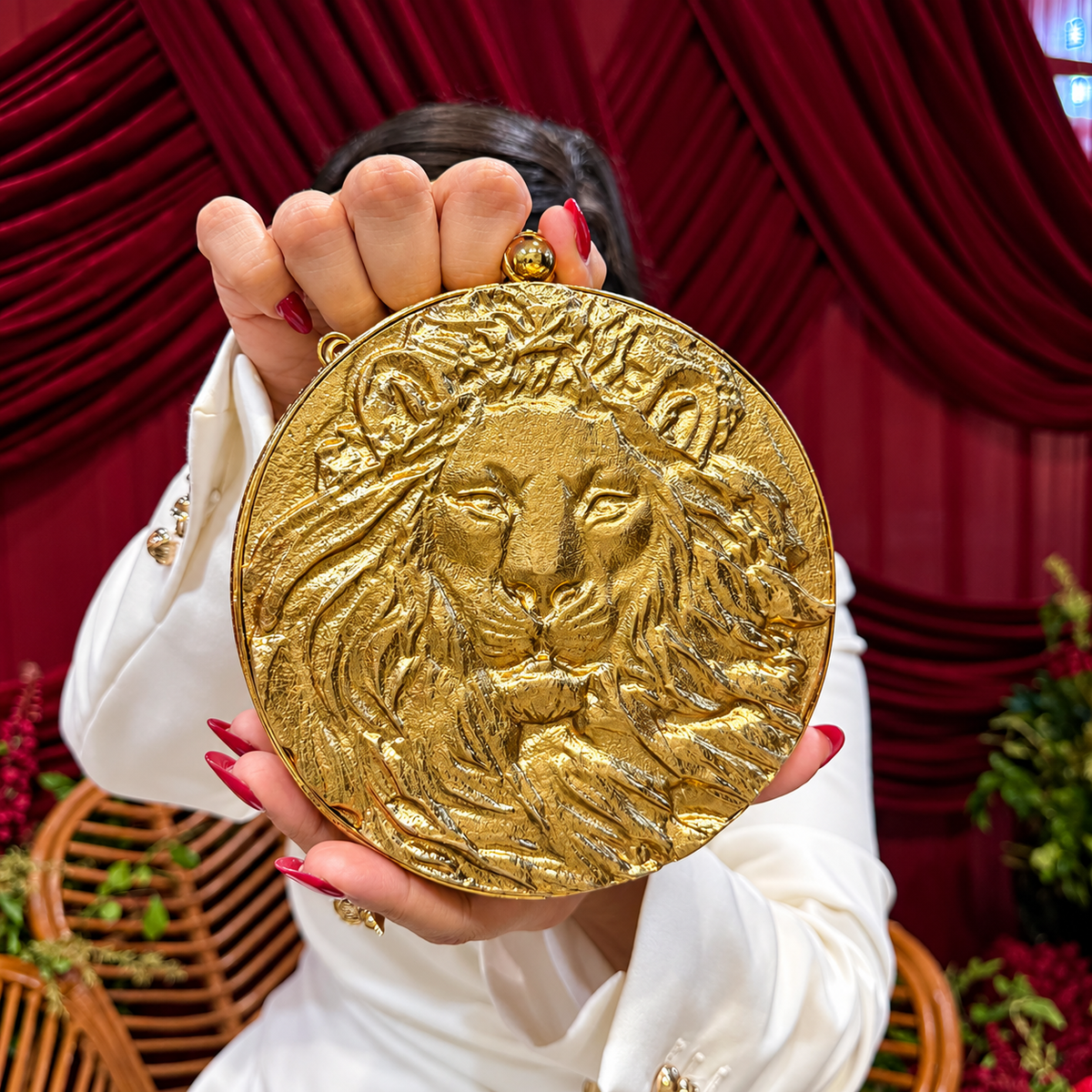 Lioness Medallion Bag