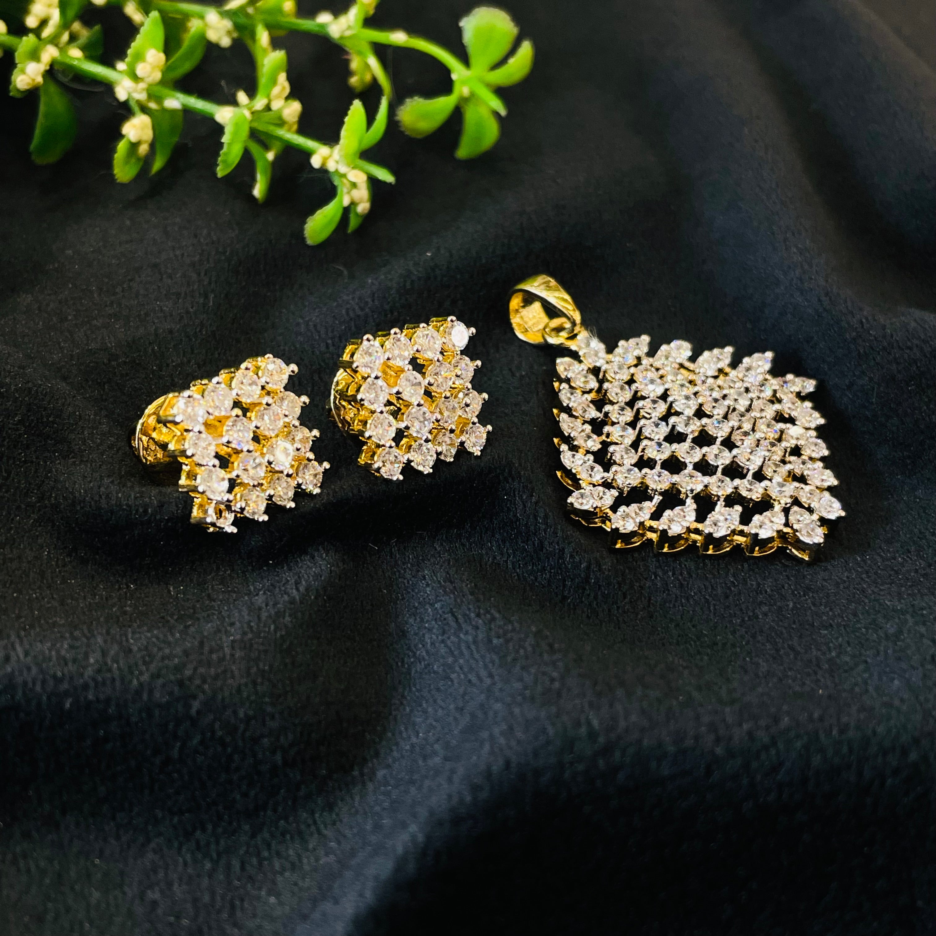 Vs Sterling Silver Pendant Set 06 10g