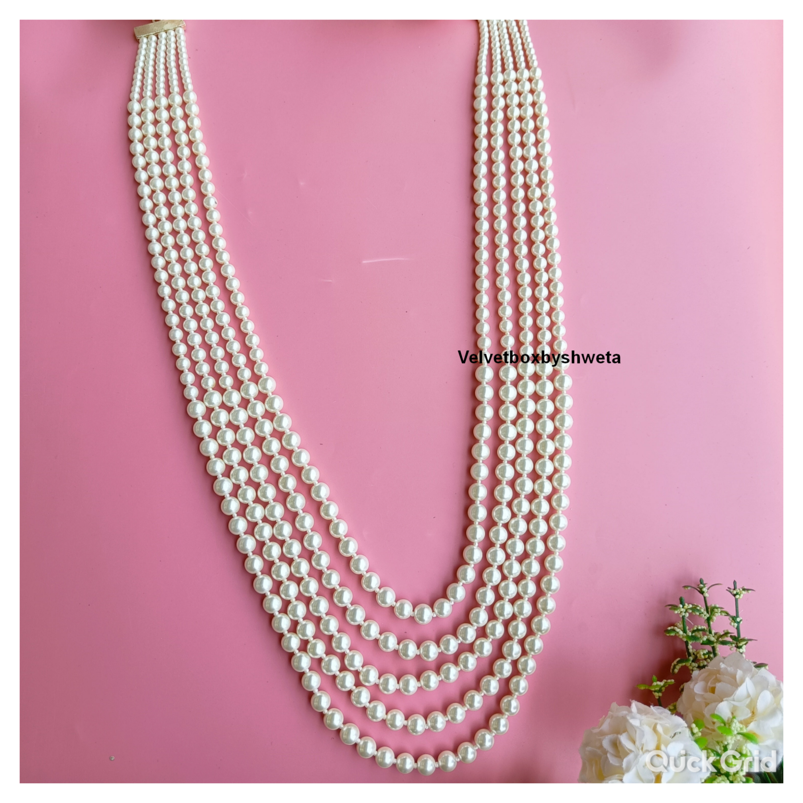 Nayaab Neeta pearl Neckpiece