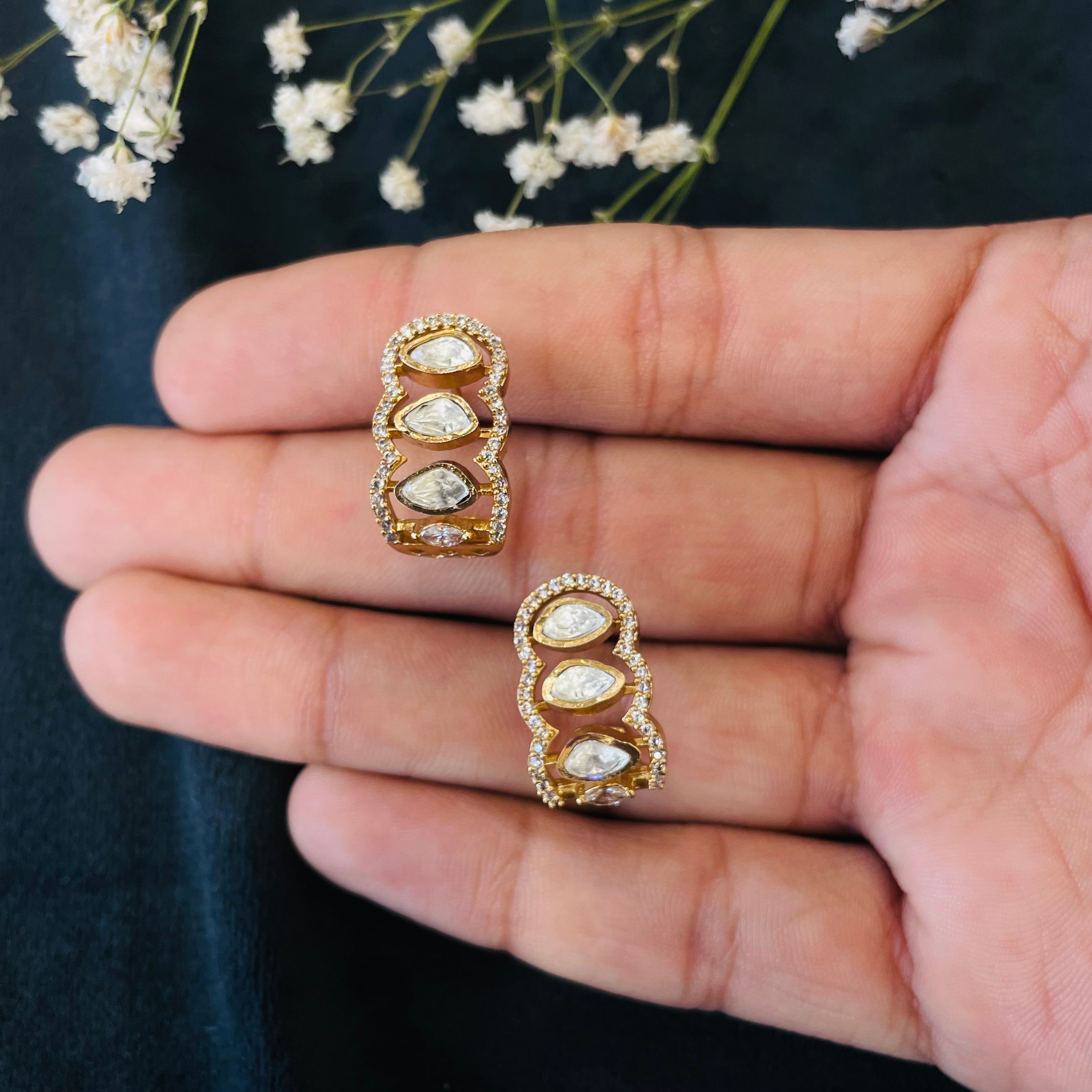 Nayaab Kajal Polki Studs