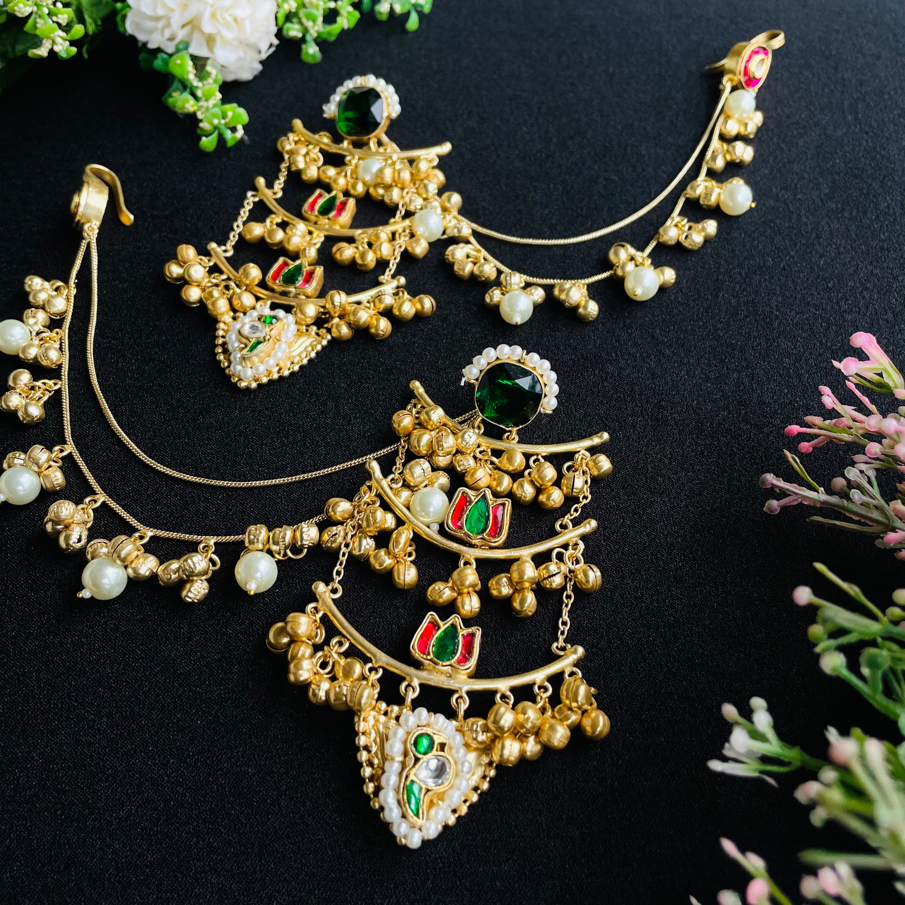 nayaab drishti earrings With Kanchain
