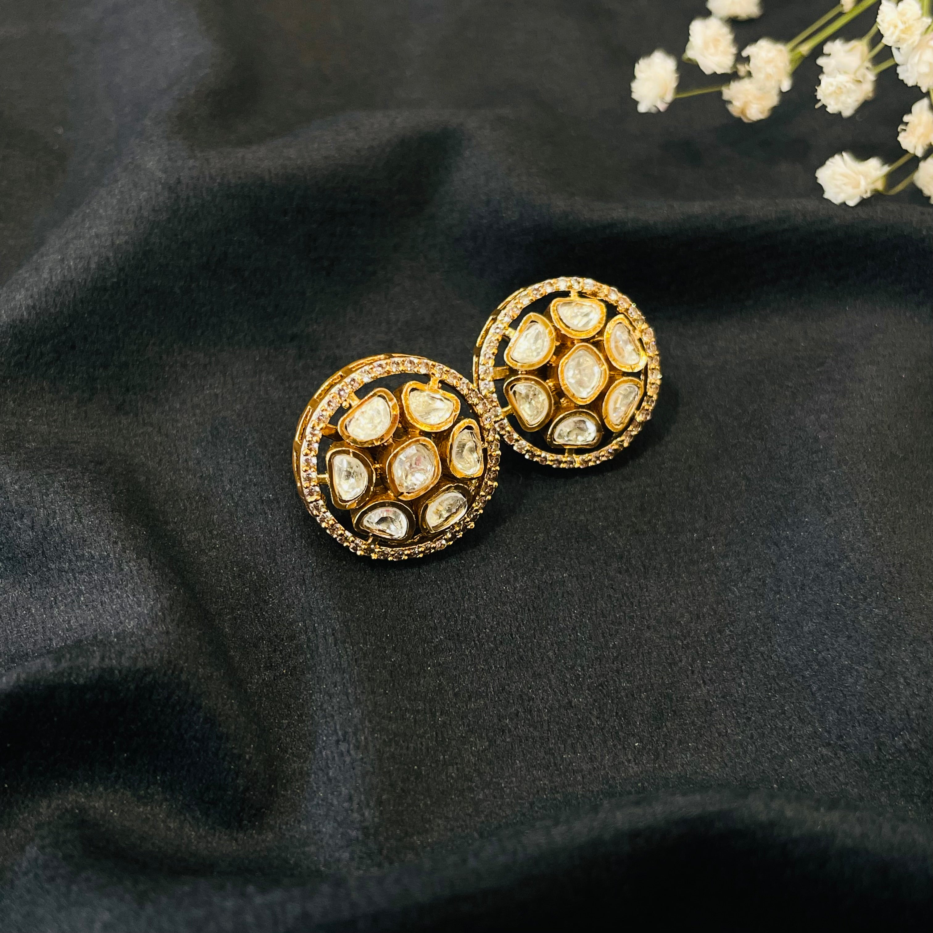 Nayaab Suhani Polki studs