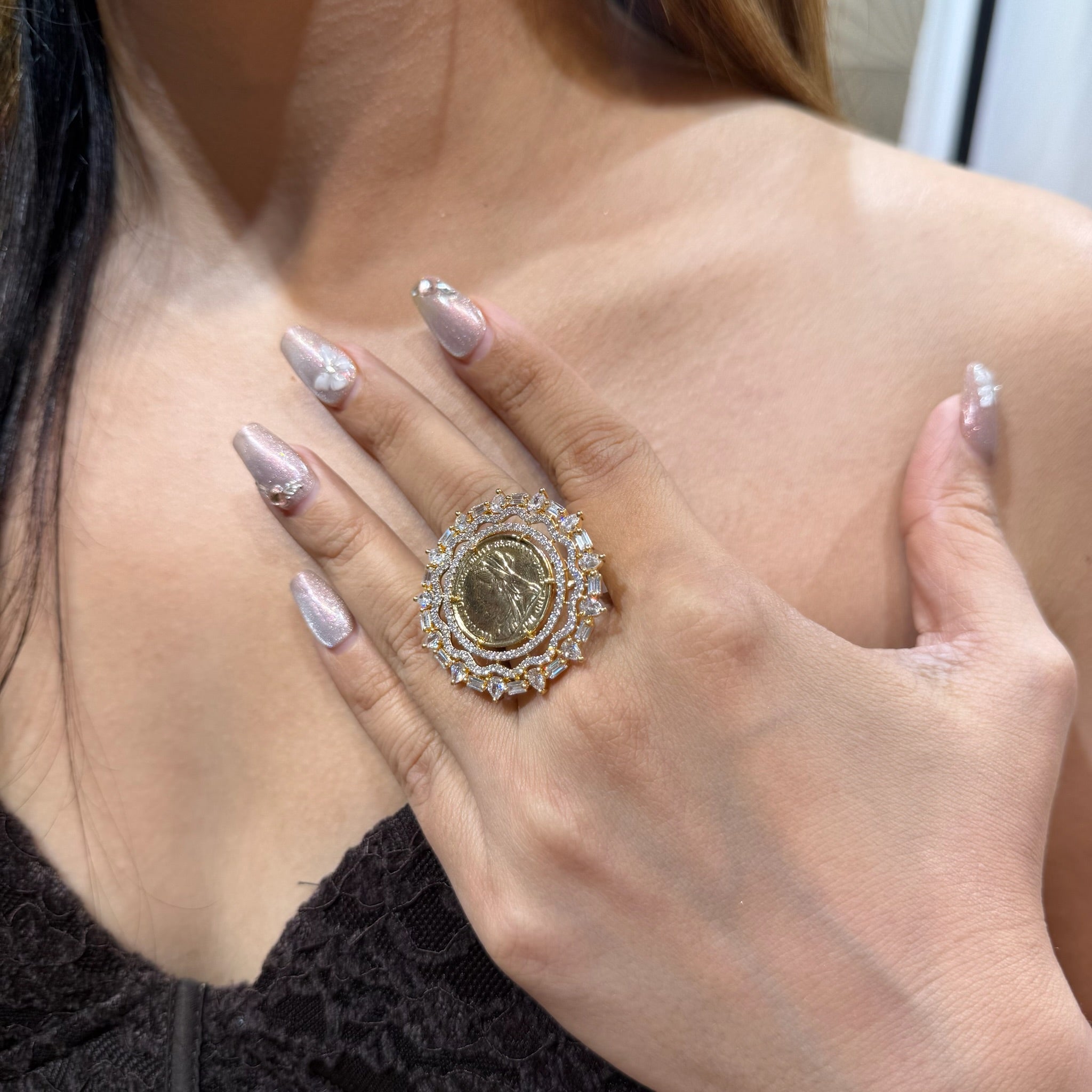 Ad Elvira coin Ring