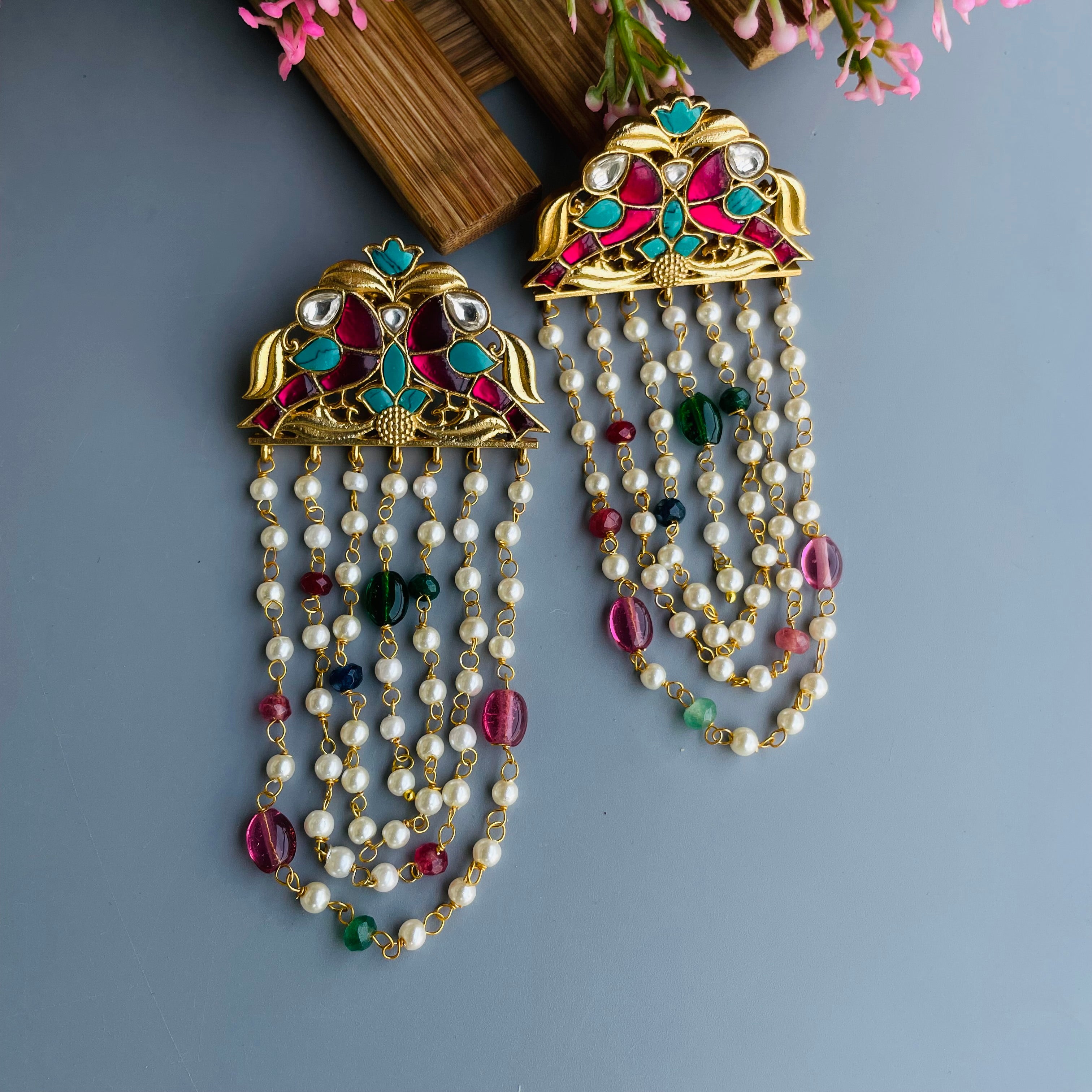 Nayaab Riya Polki Earrings