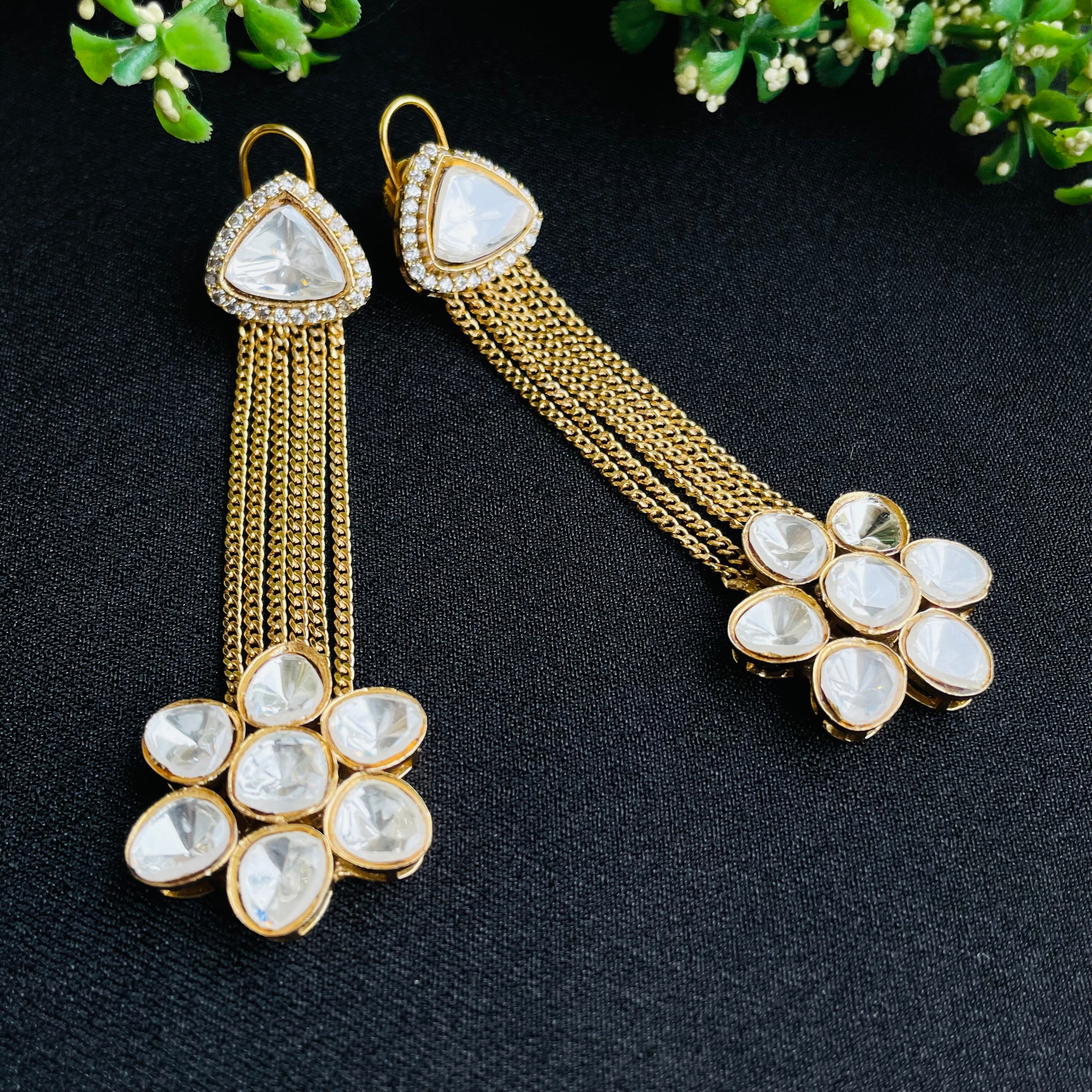 Nayaab Saradha Polki Earrings