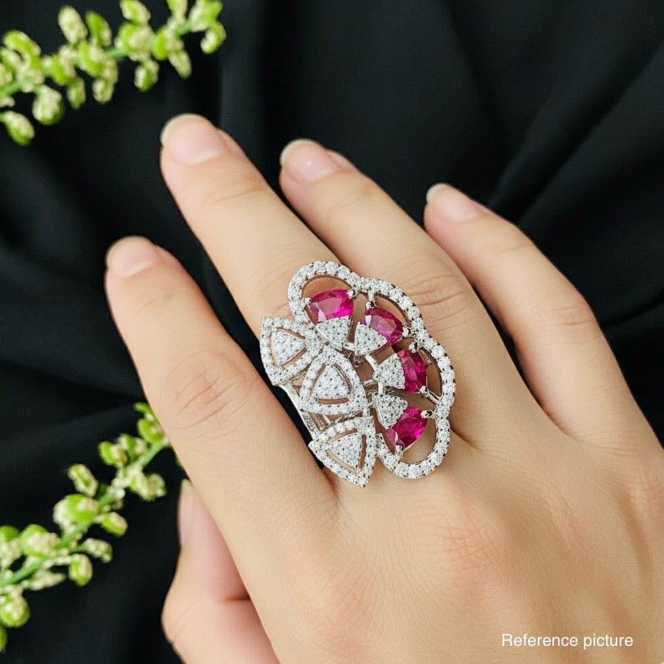 VS Sterling Silver Cocktail Ring 231 12G