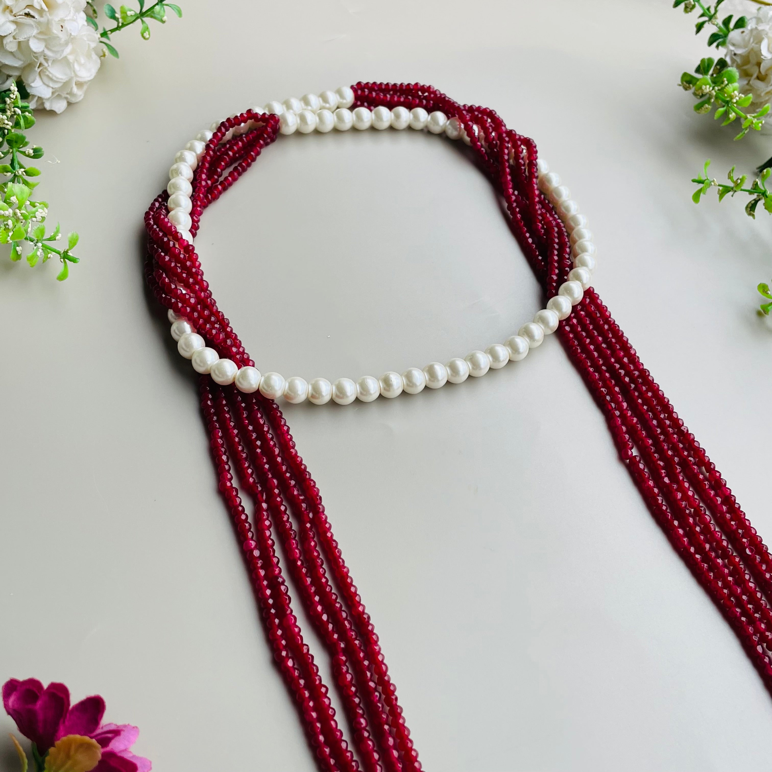 Nayaab jigyasa  Pearl long mala