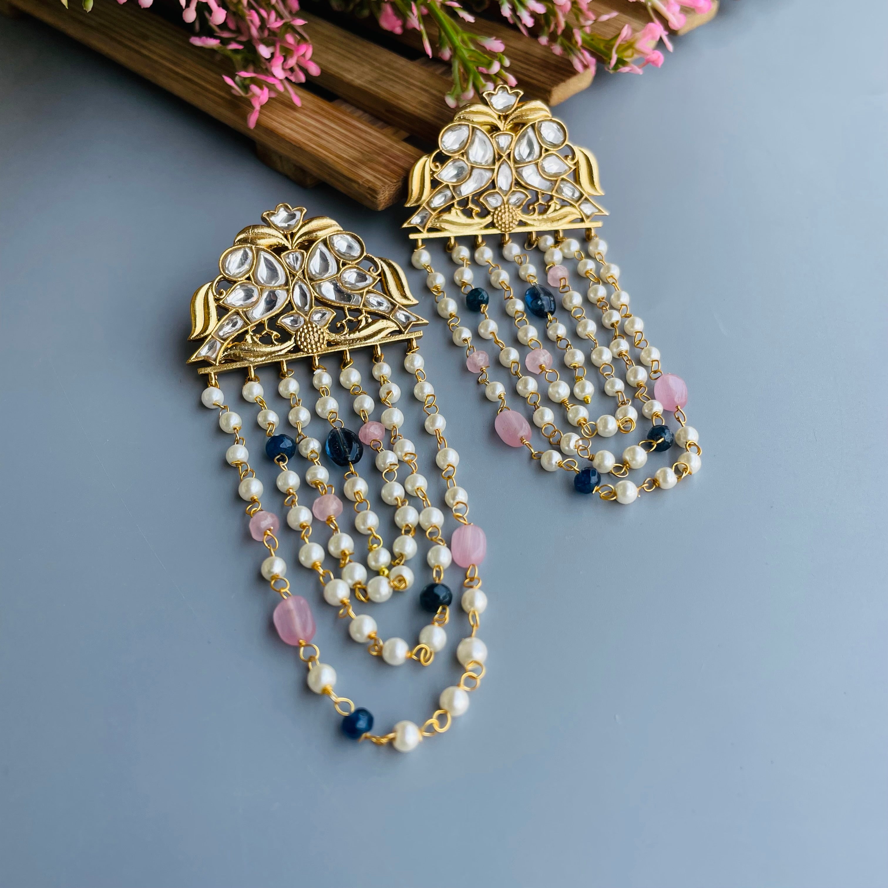 Nayaab Riya Polki Earrings