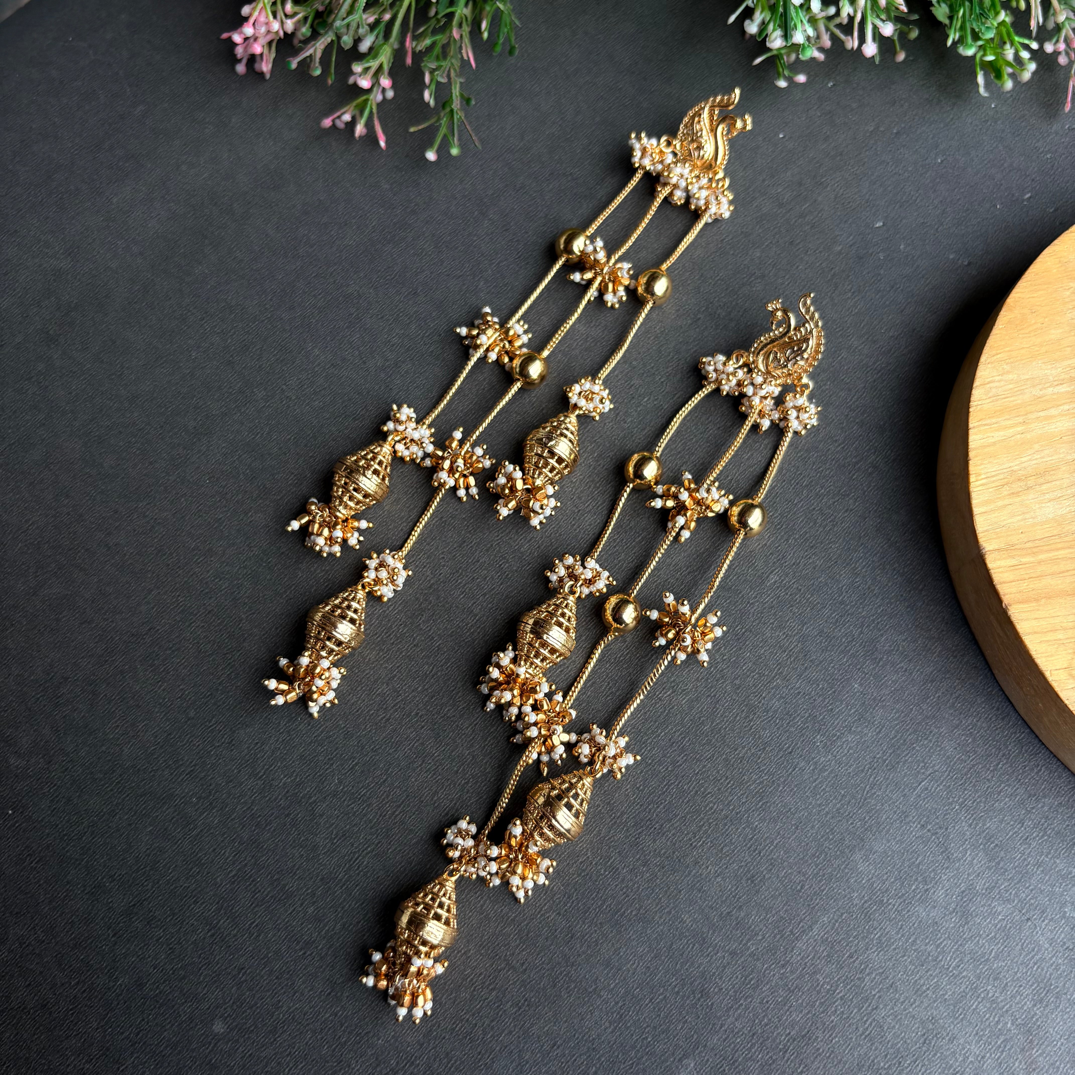 Meher Long Jhumka Earrings