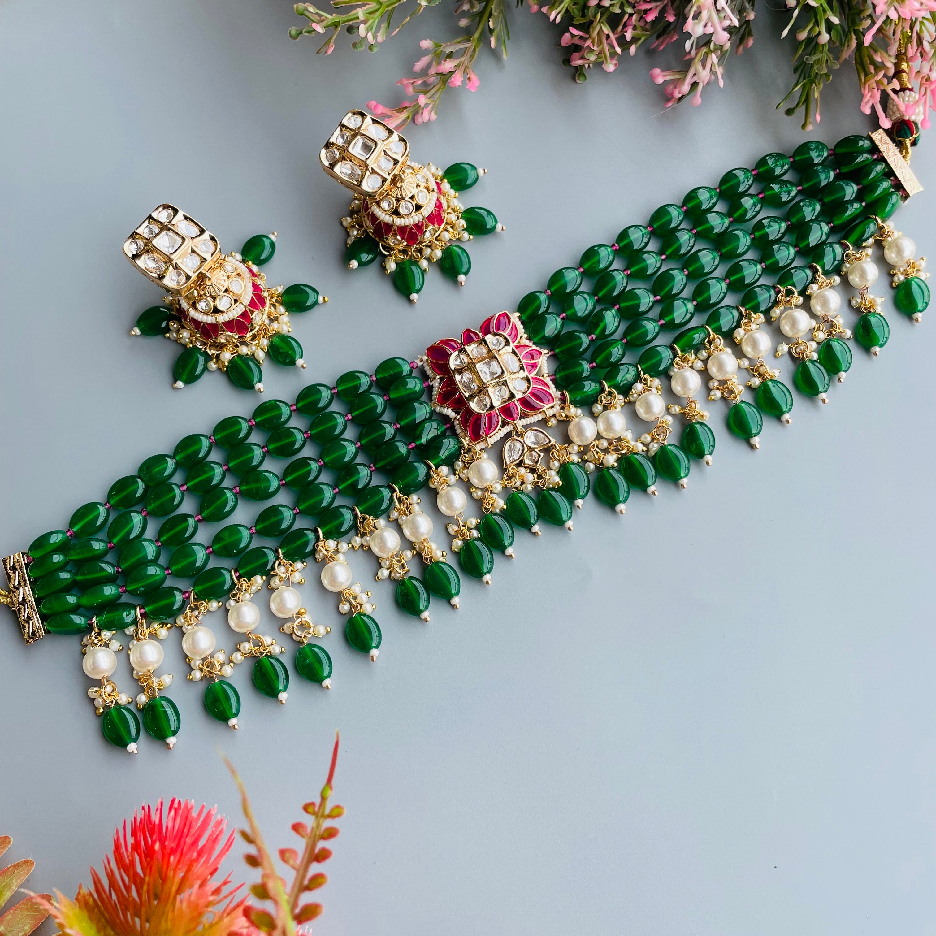 Nayaab Anika Polki Choker