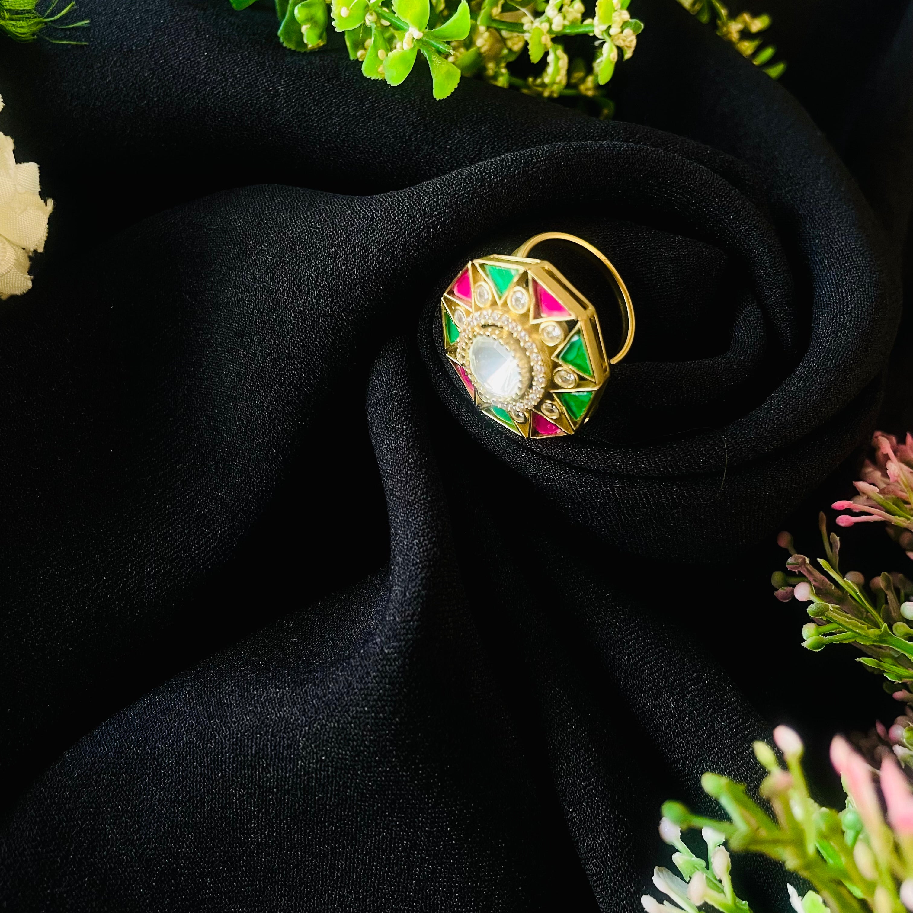 Nayaab Aarya polki rings