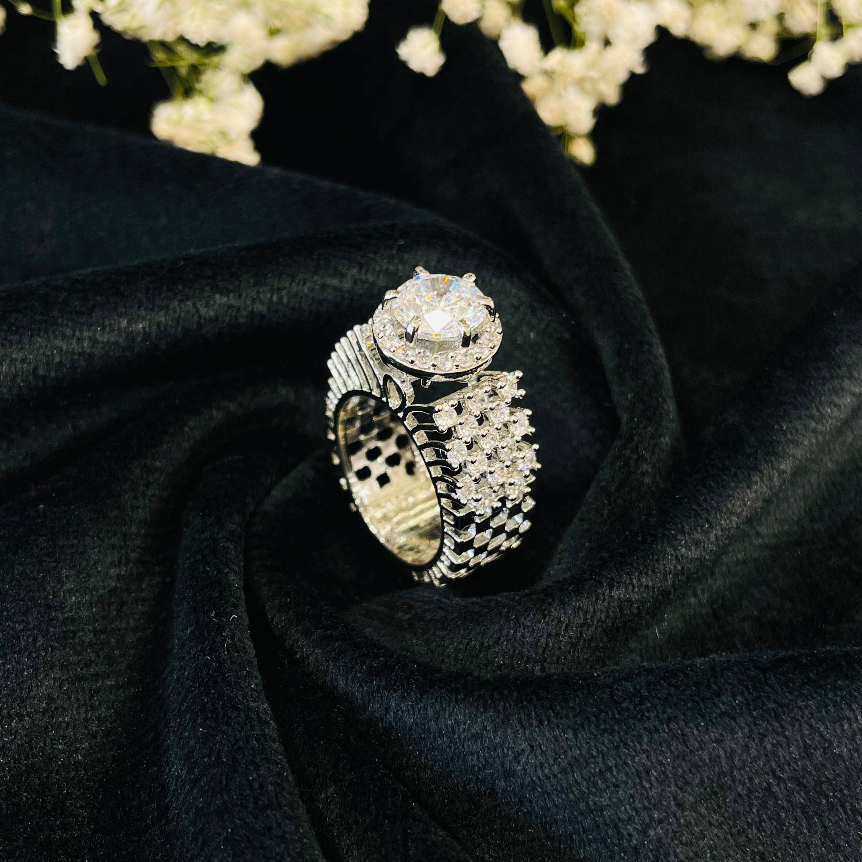 Vs Sterling Silver Cocktail Ring 201 9g