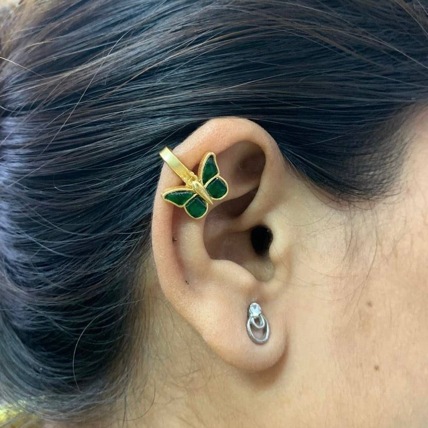 Nayaab Butterfly Earclip