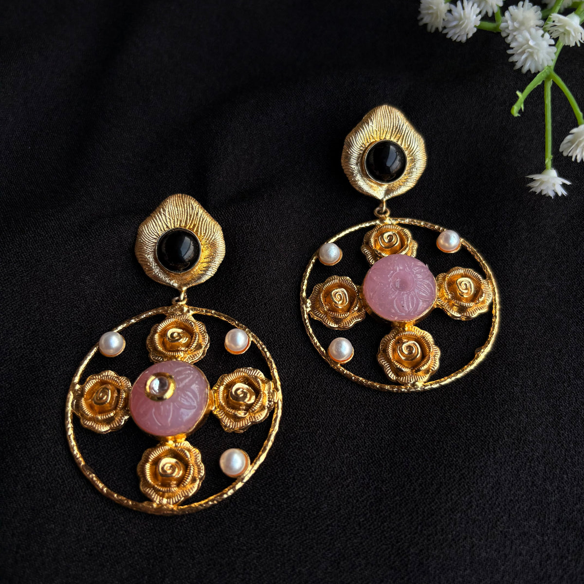 Vanyashree Floral Earrings