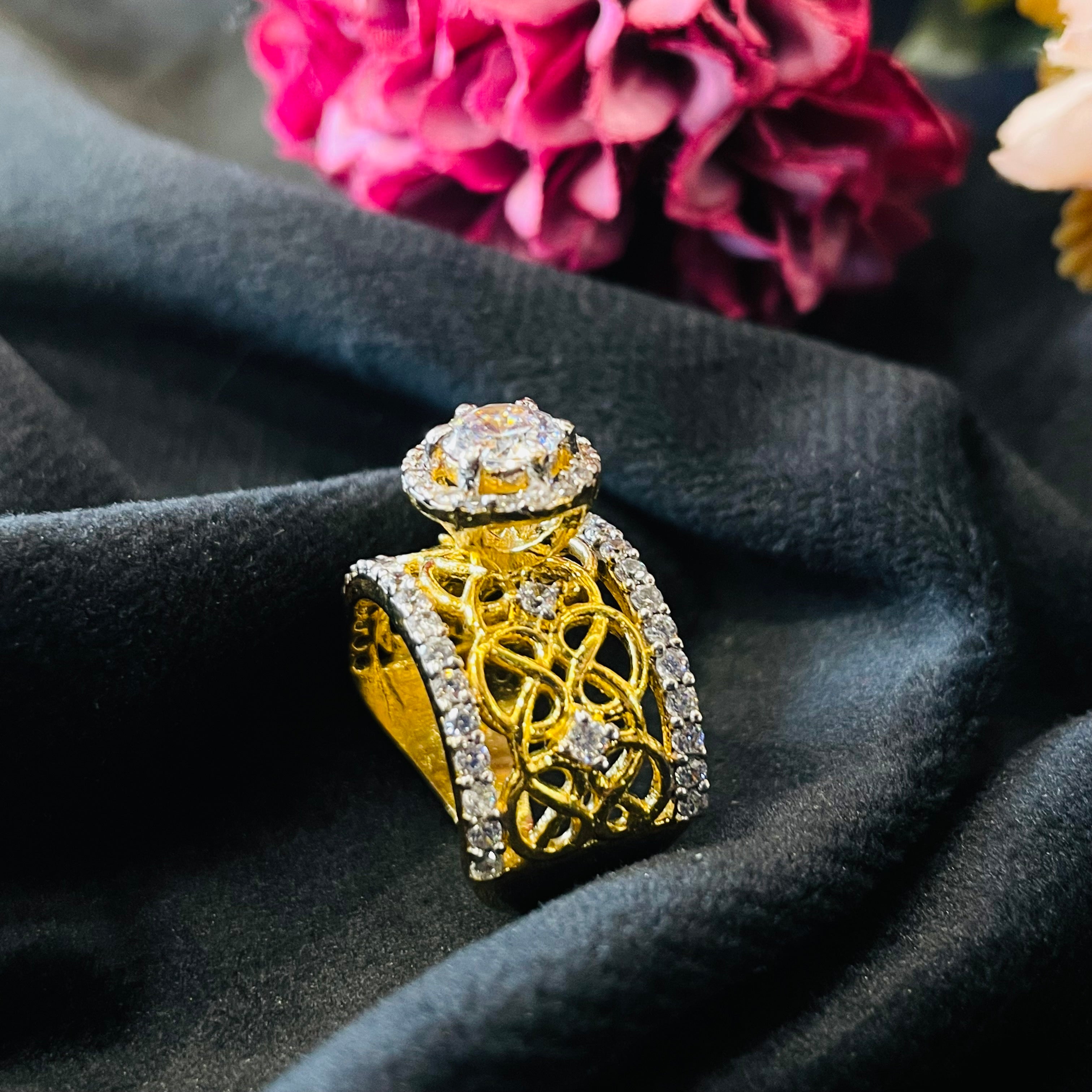 Vs Sterling Silver Cocktail Ring 224 9g