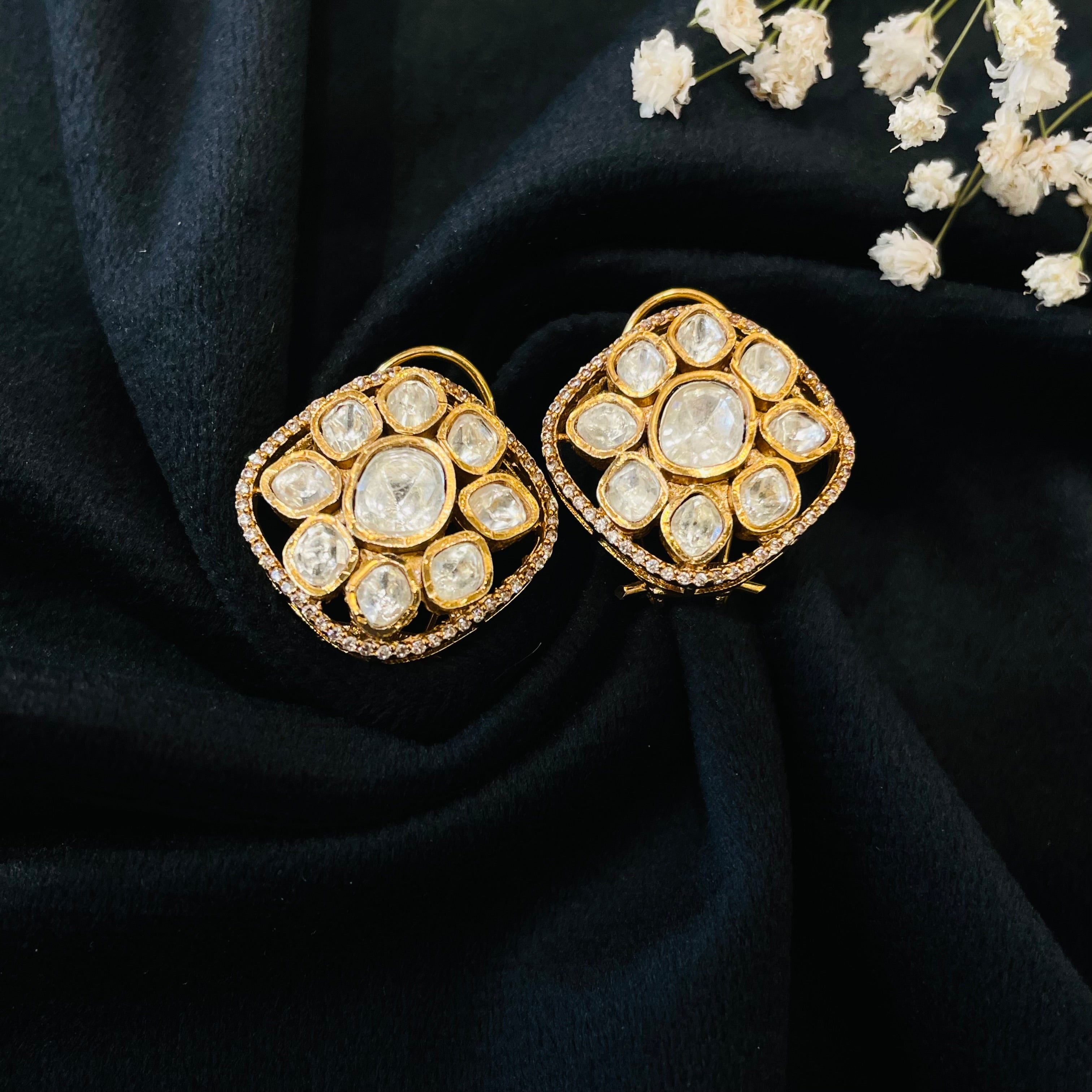 Nayaab Adhya Polki studs