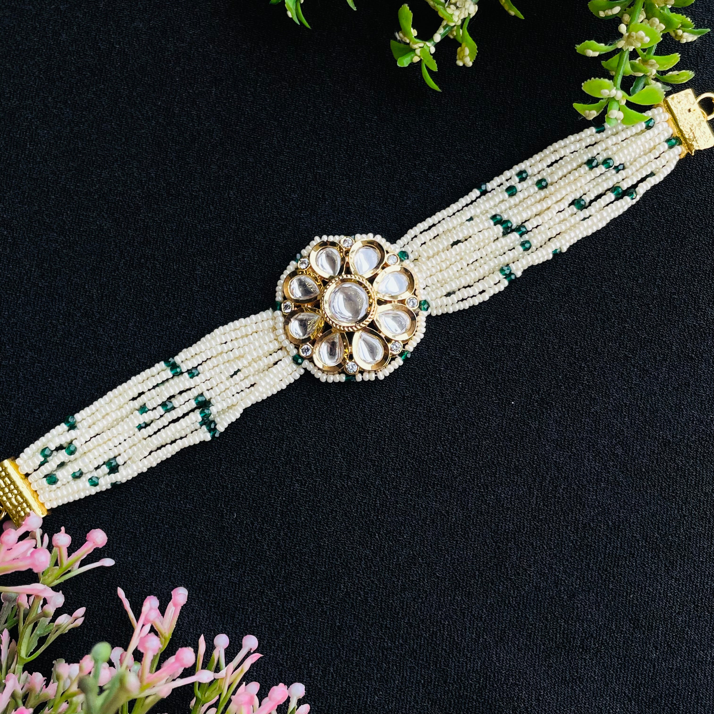 Nayaab Meher Polki Bracelet