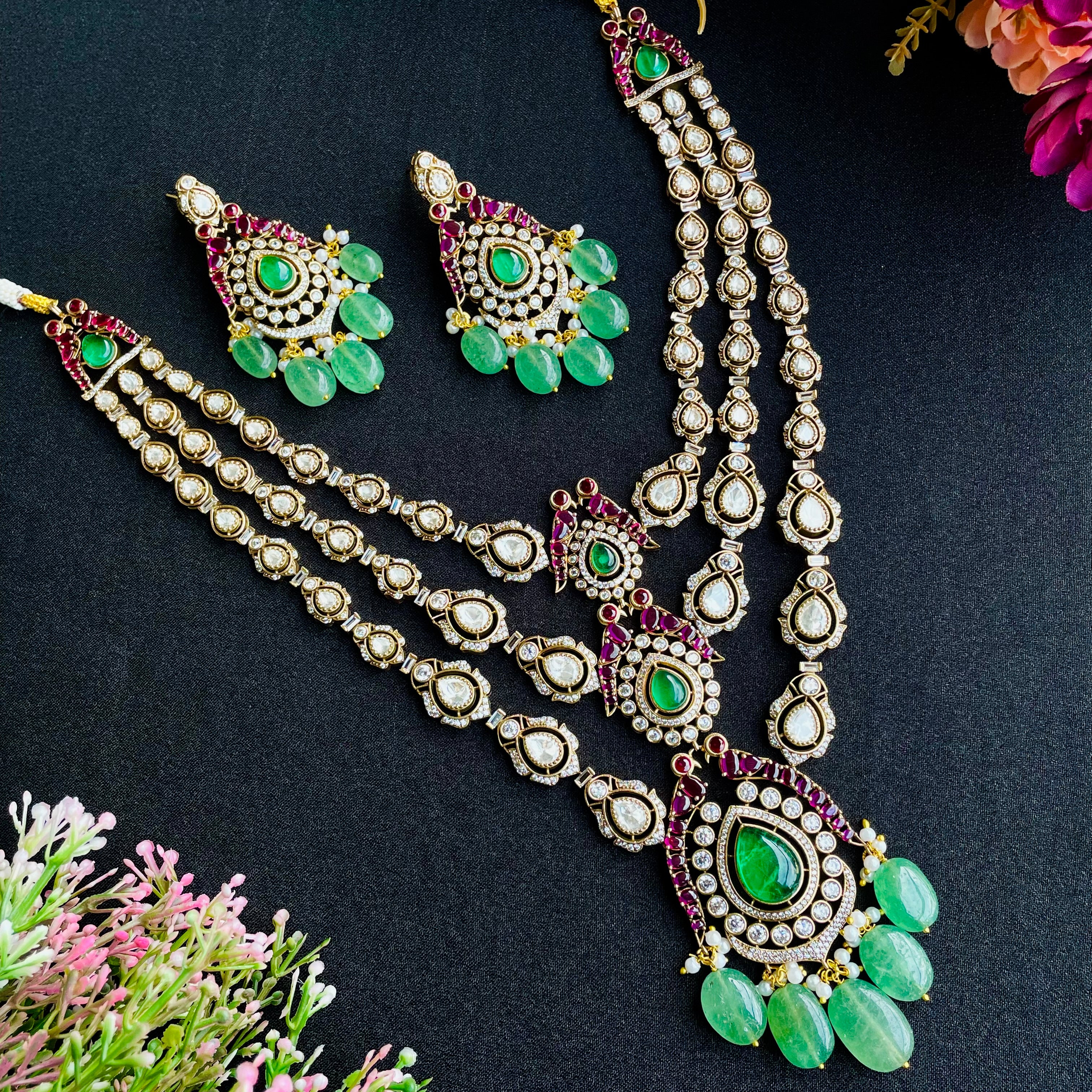 Nayaab Ayeza Polki Neckpiece