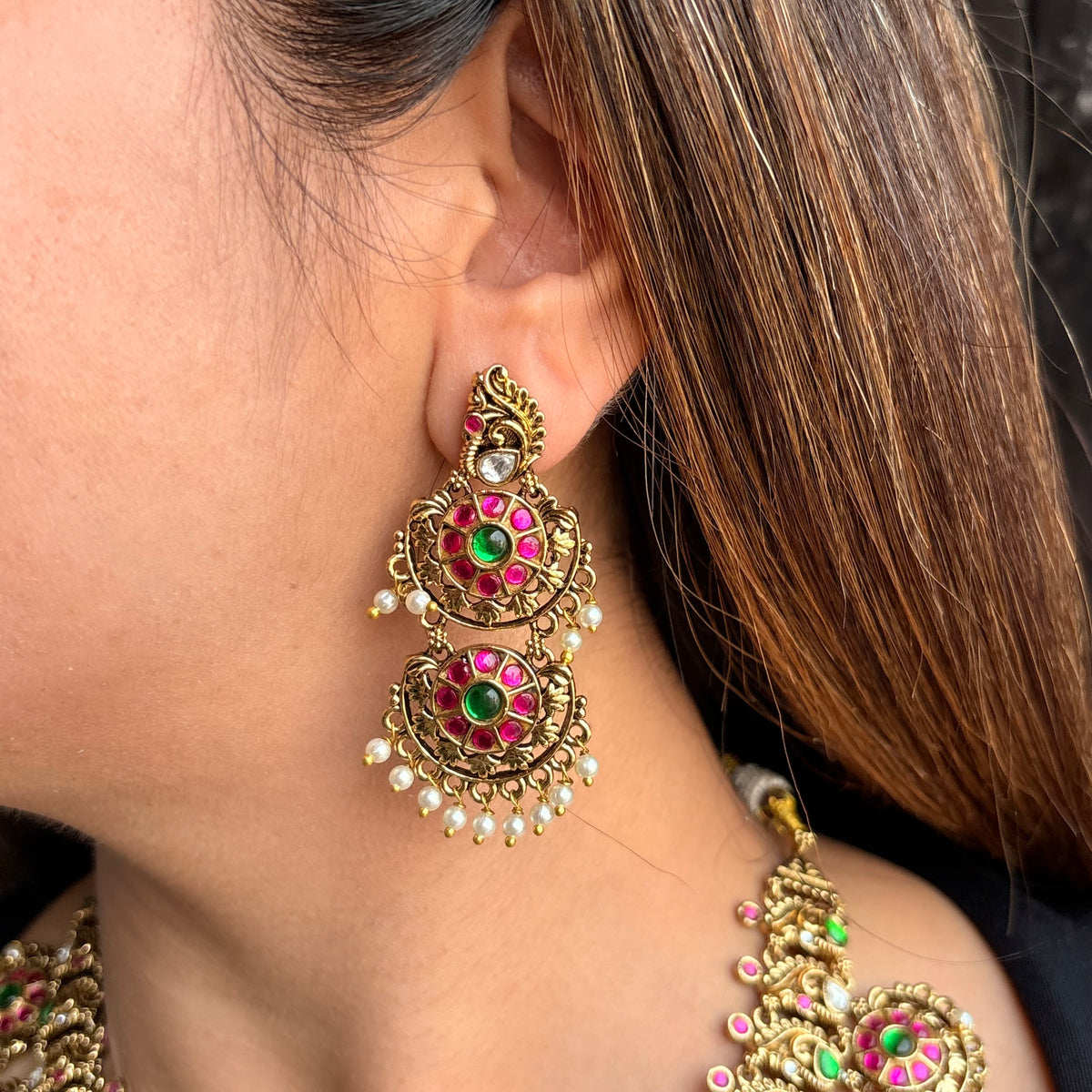 Ruhani Lakshmi Temple Neckpiece