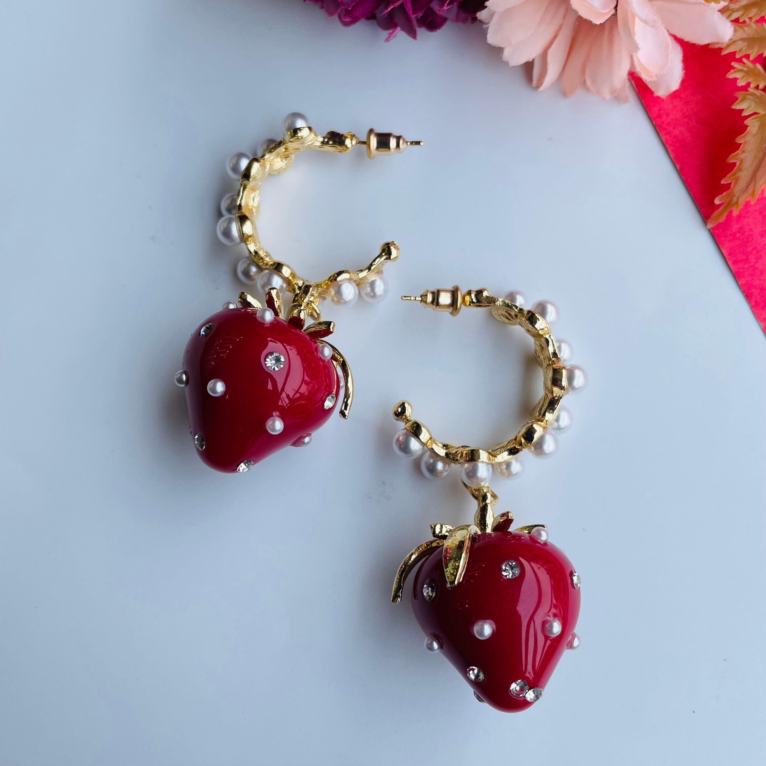 Layla strawberry earrings