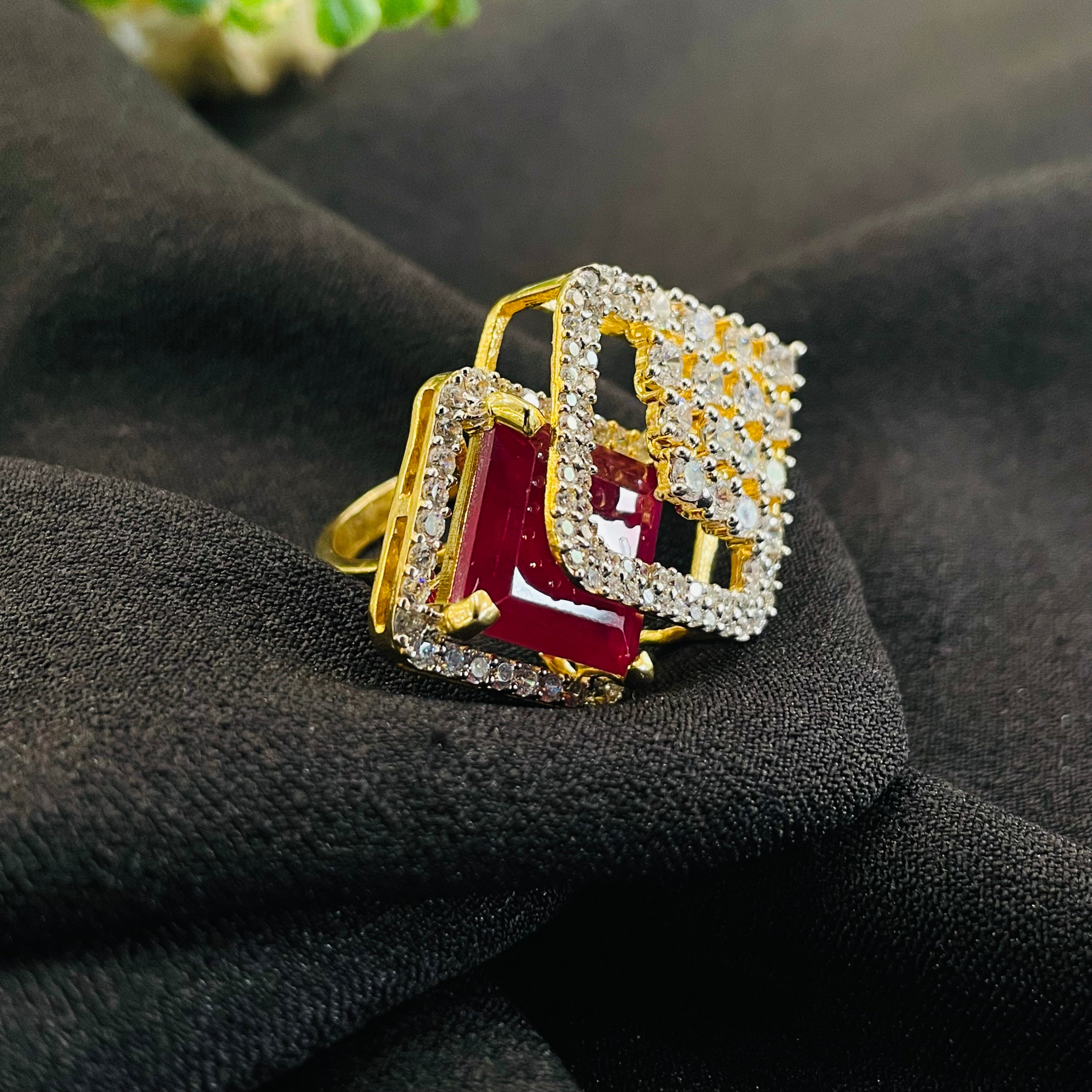 Vs Sterling Silver Cocktail Ring 236 11G