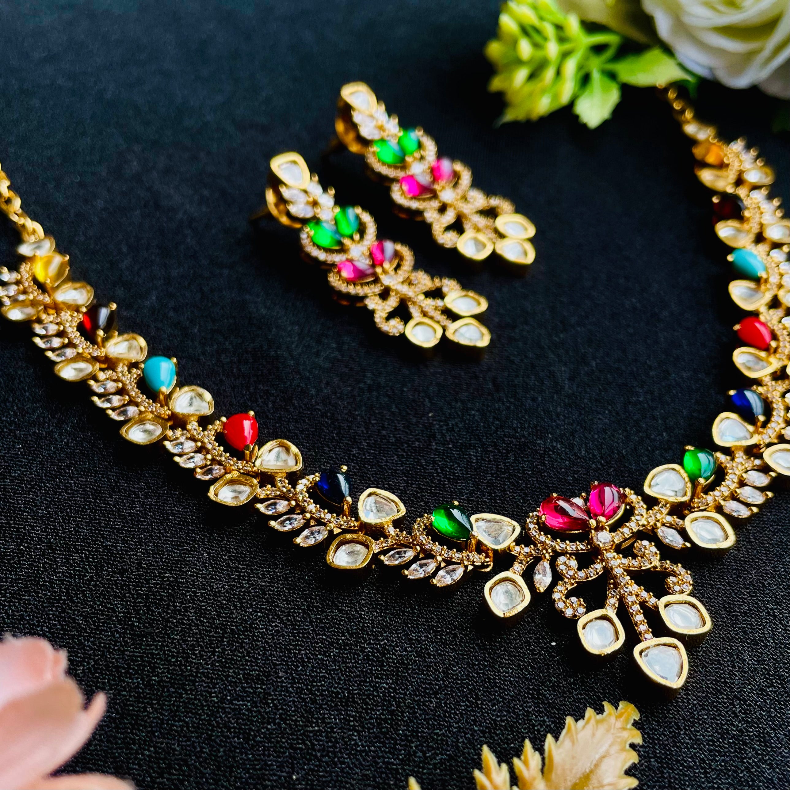Nayaab Shreya Polki Neckpiece