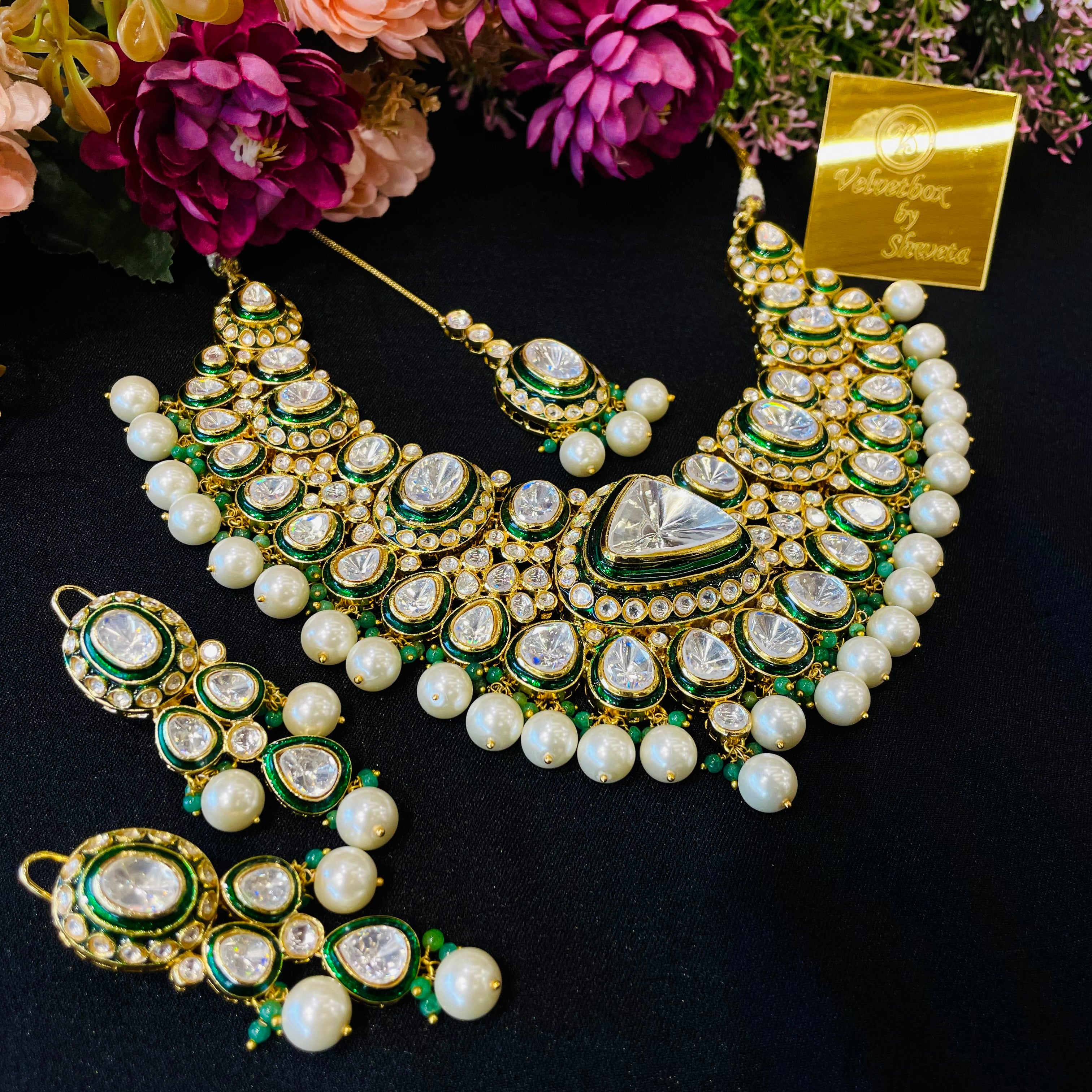 Nayaab Kiara Polki Neckpiece
