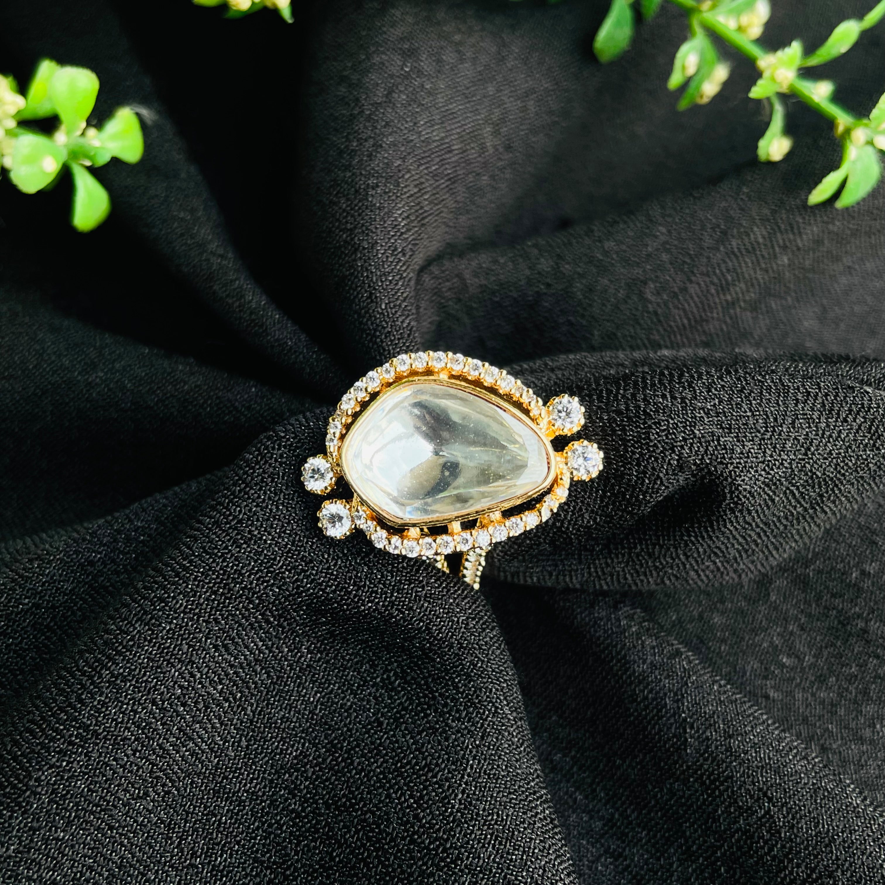 Nayaab Rakhi Polki Ring