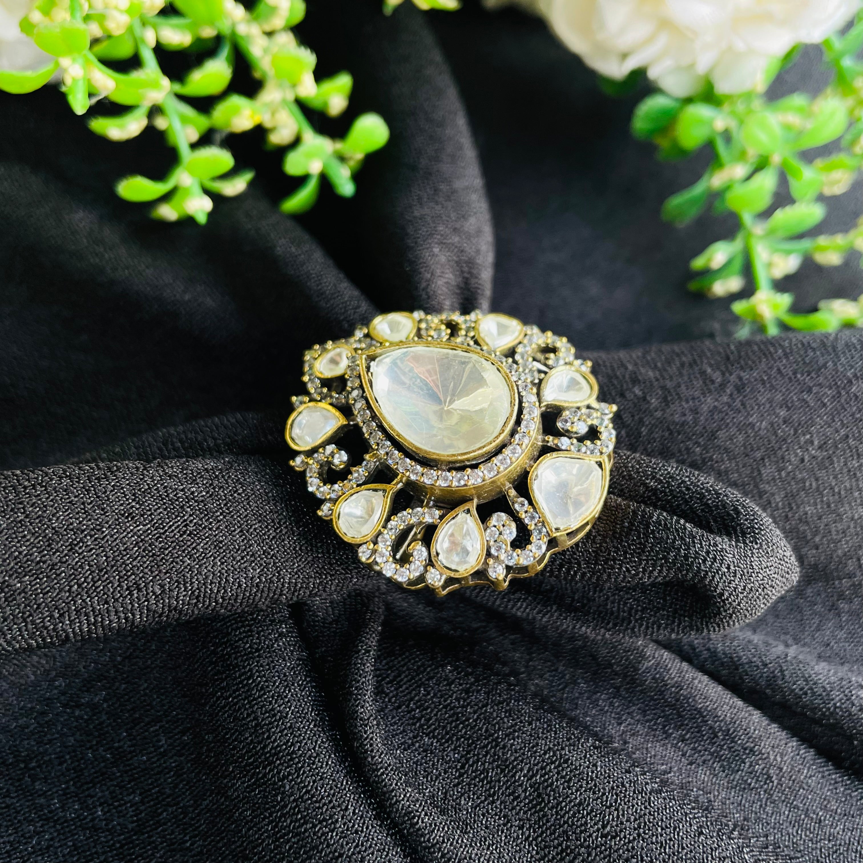 Nayaab Adhya Polki Ring