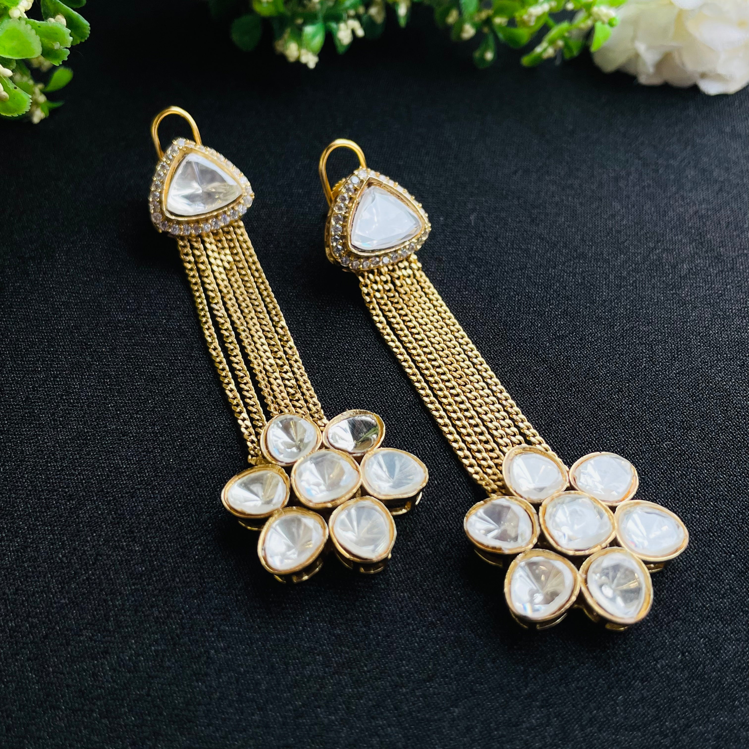 Nayaab Saradha Polki Earrings