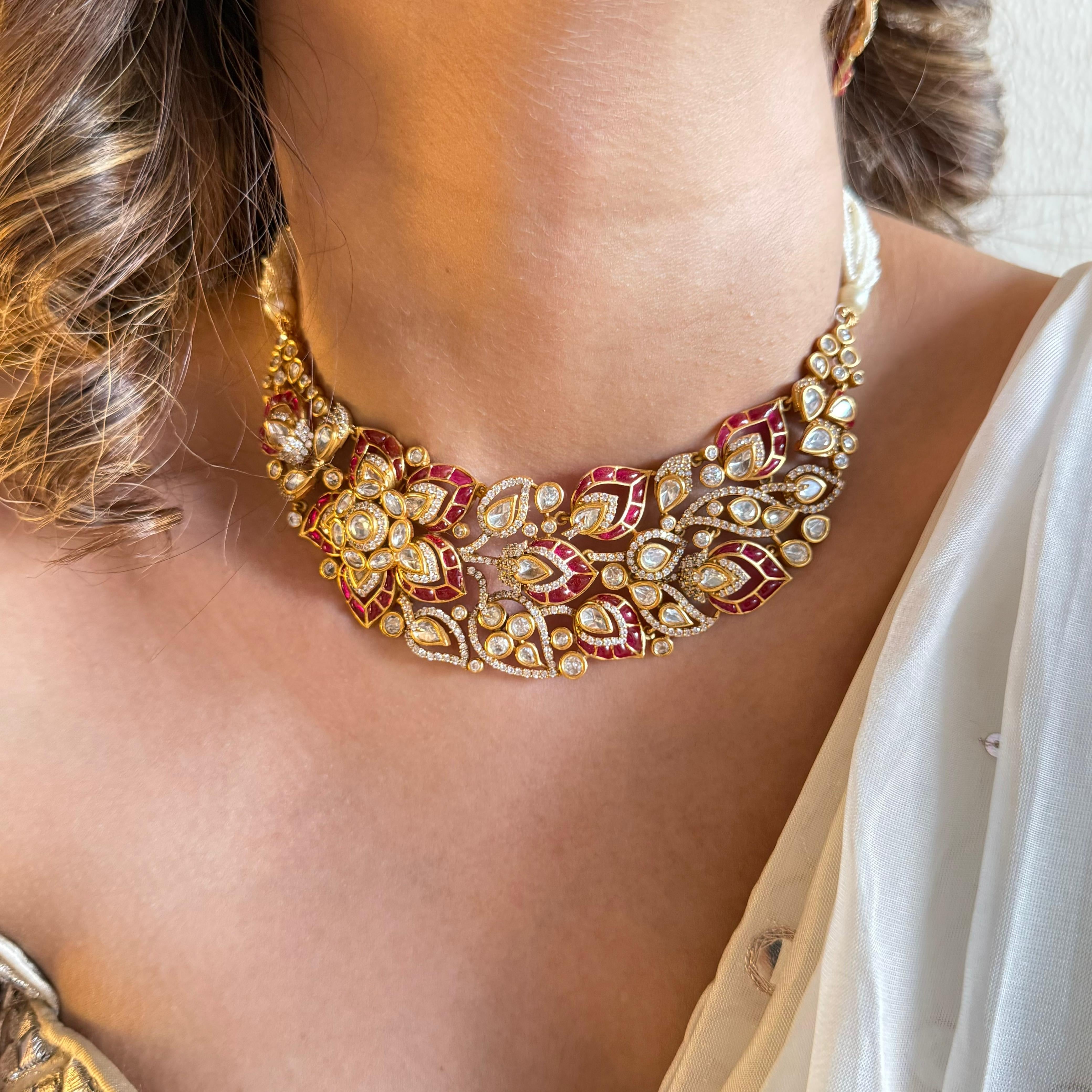 Nayaab Haniya Polki Neckpiece