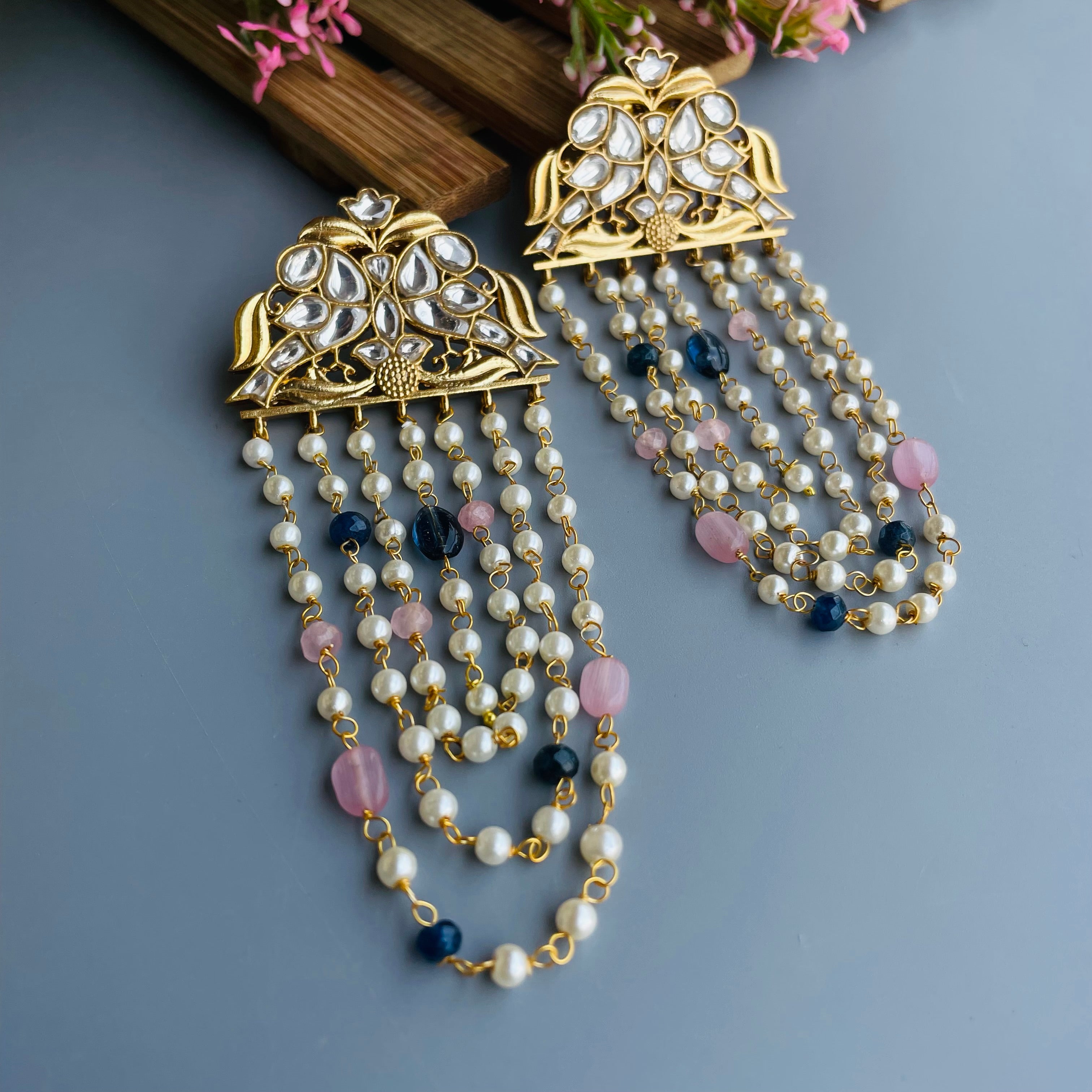 Nayaab Riya Polki Earrings