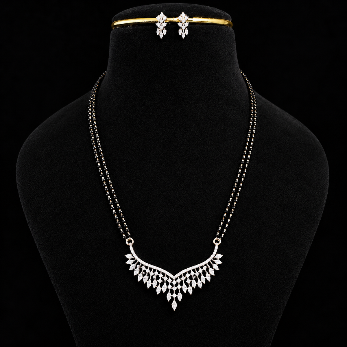 Aavisha Crystal Mangalsutra