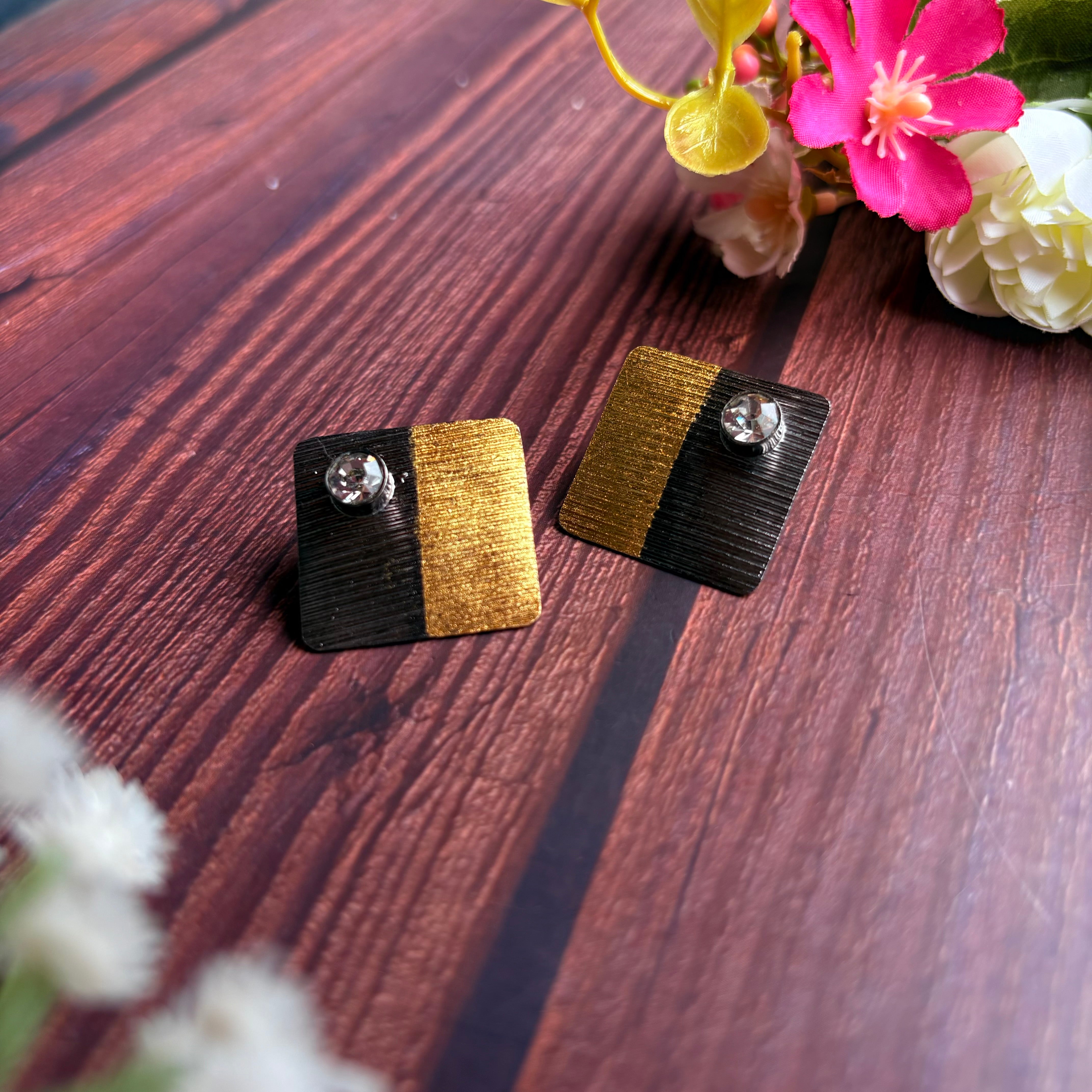 Contrast Duo Earrings