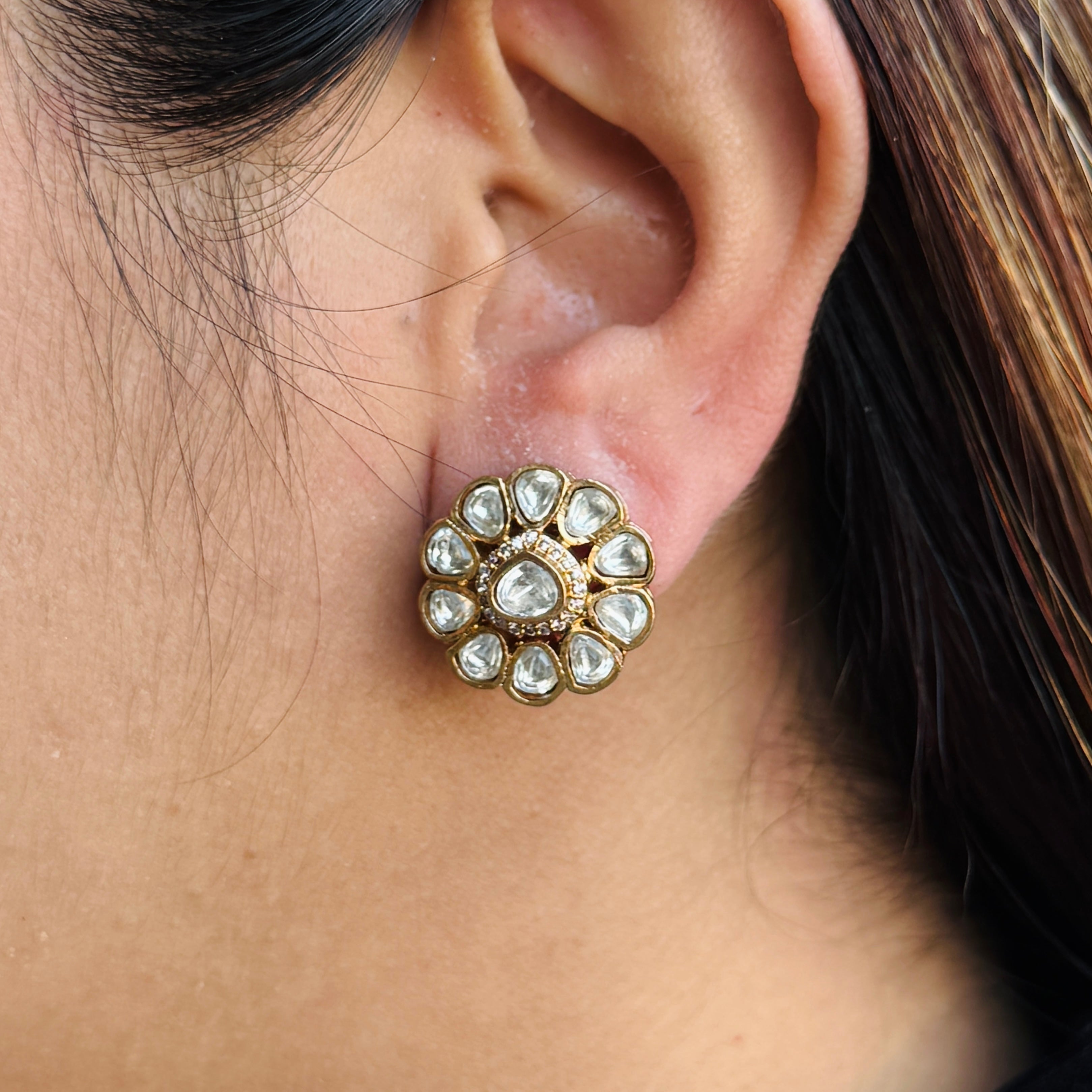 Nayaab Saachi Polki studs