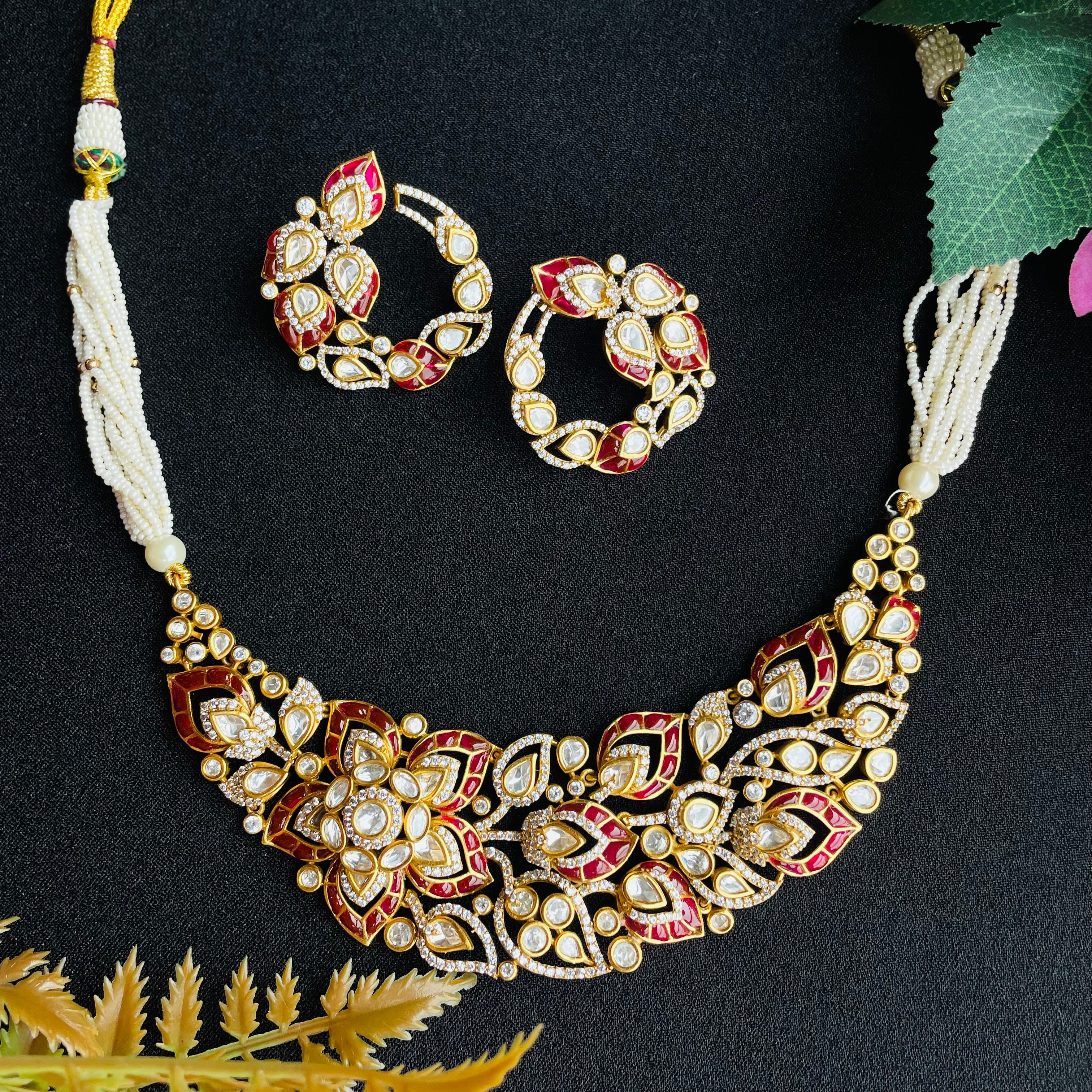 Nayaab Haniya Polki Neckpiece