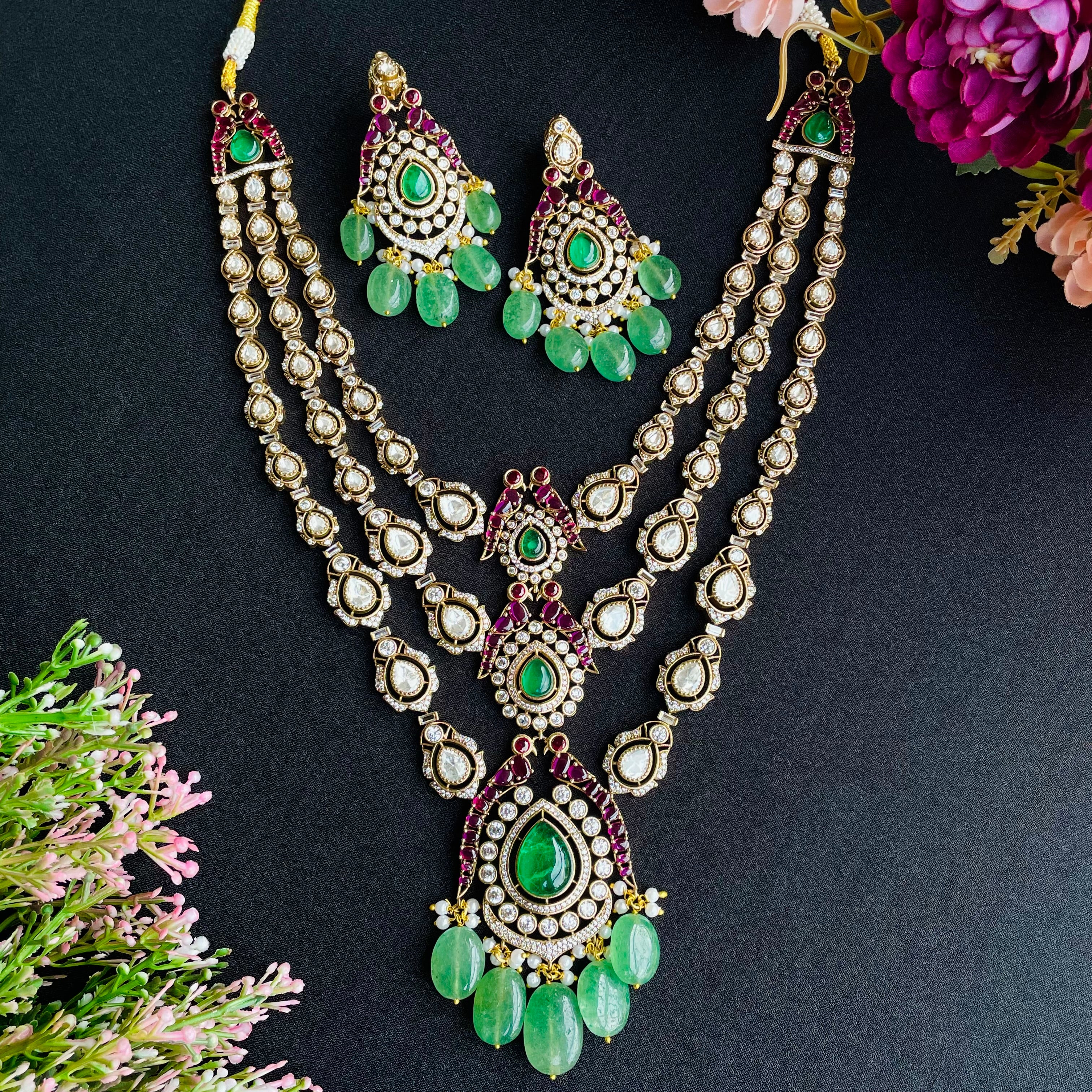 Nayaab Ayeza Polki Neckpiece