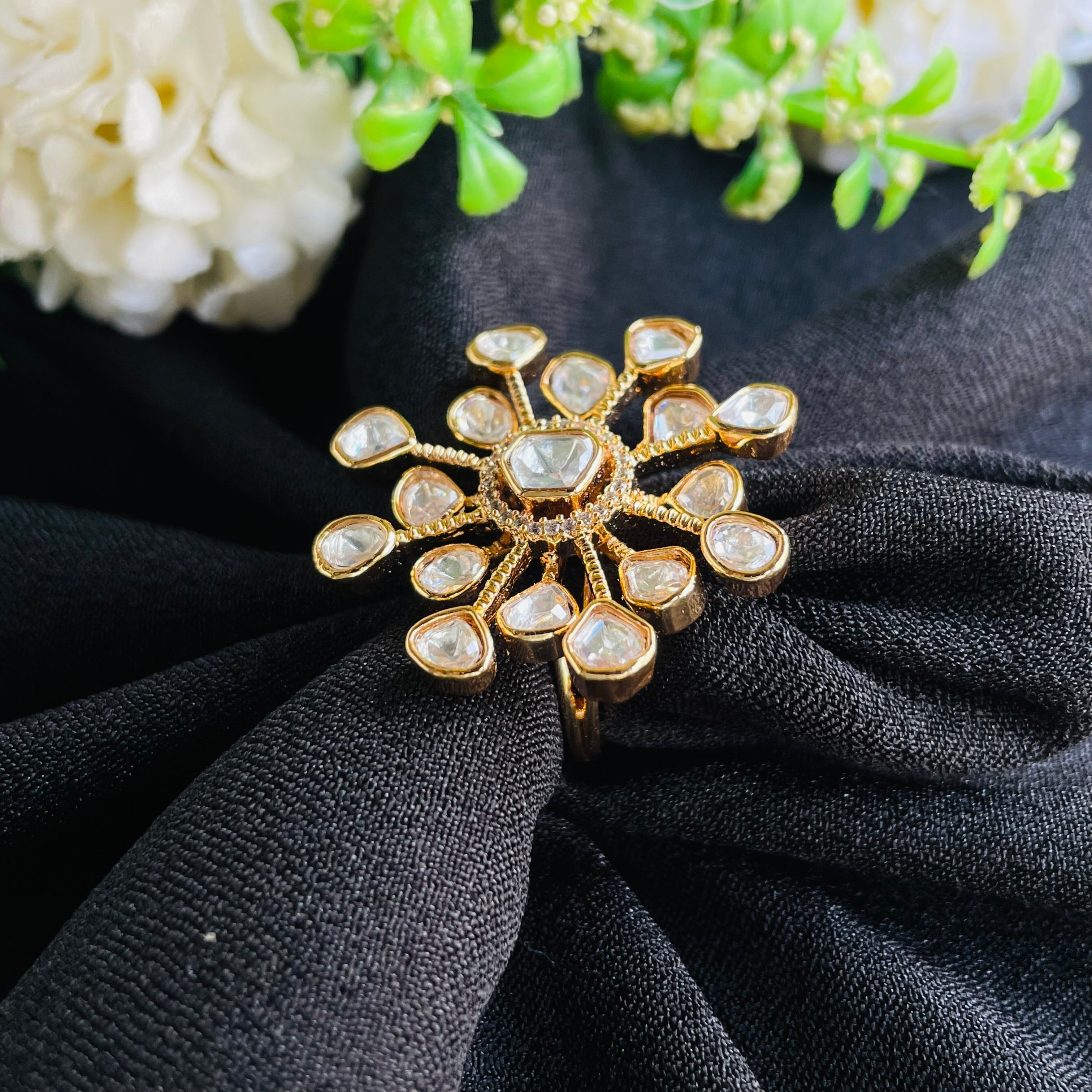 Nayaab Navya Polki Ring