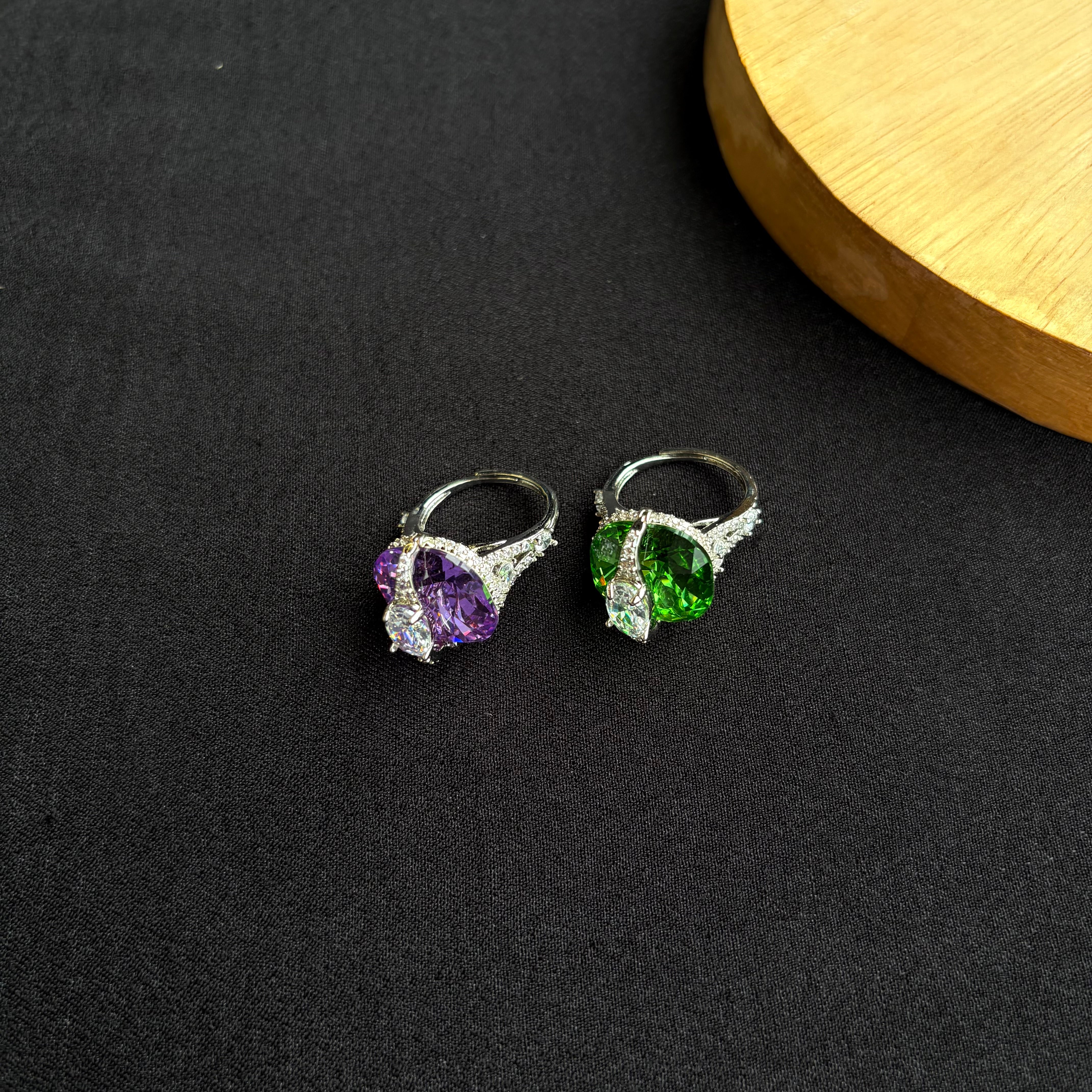 Aarohi Amethyst Statement Ring