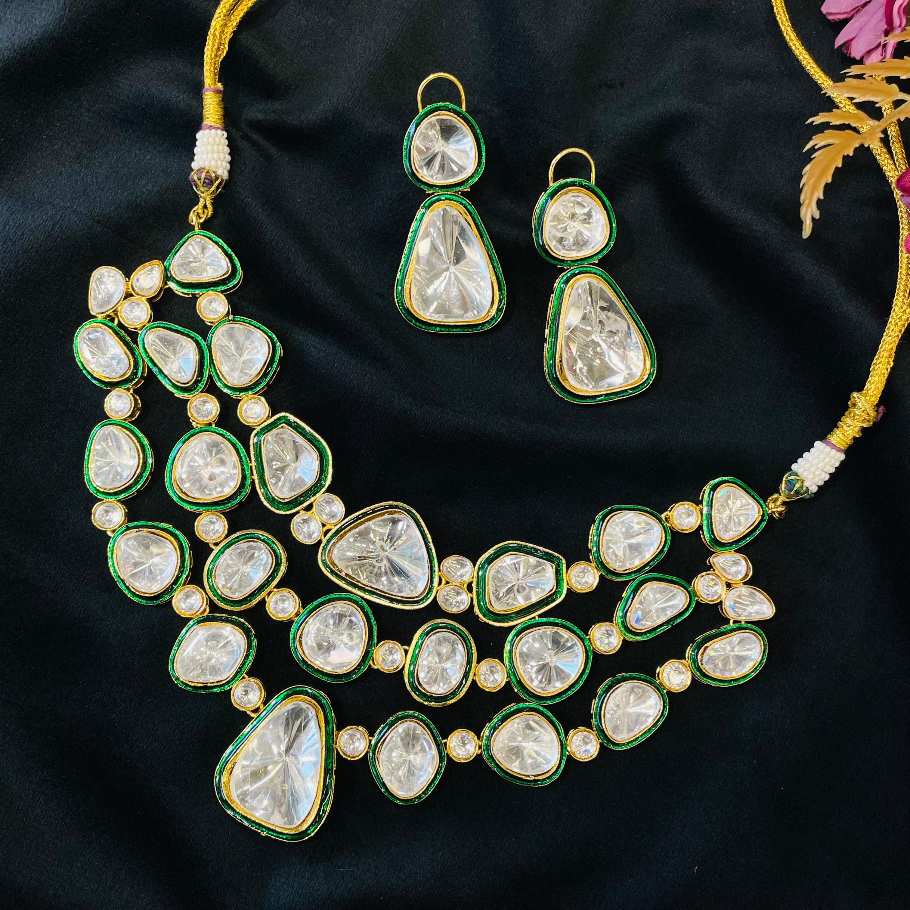 Nayaab Jiya polki neckpiece