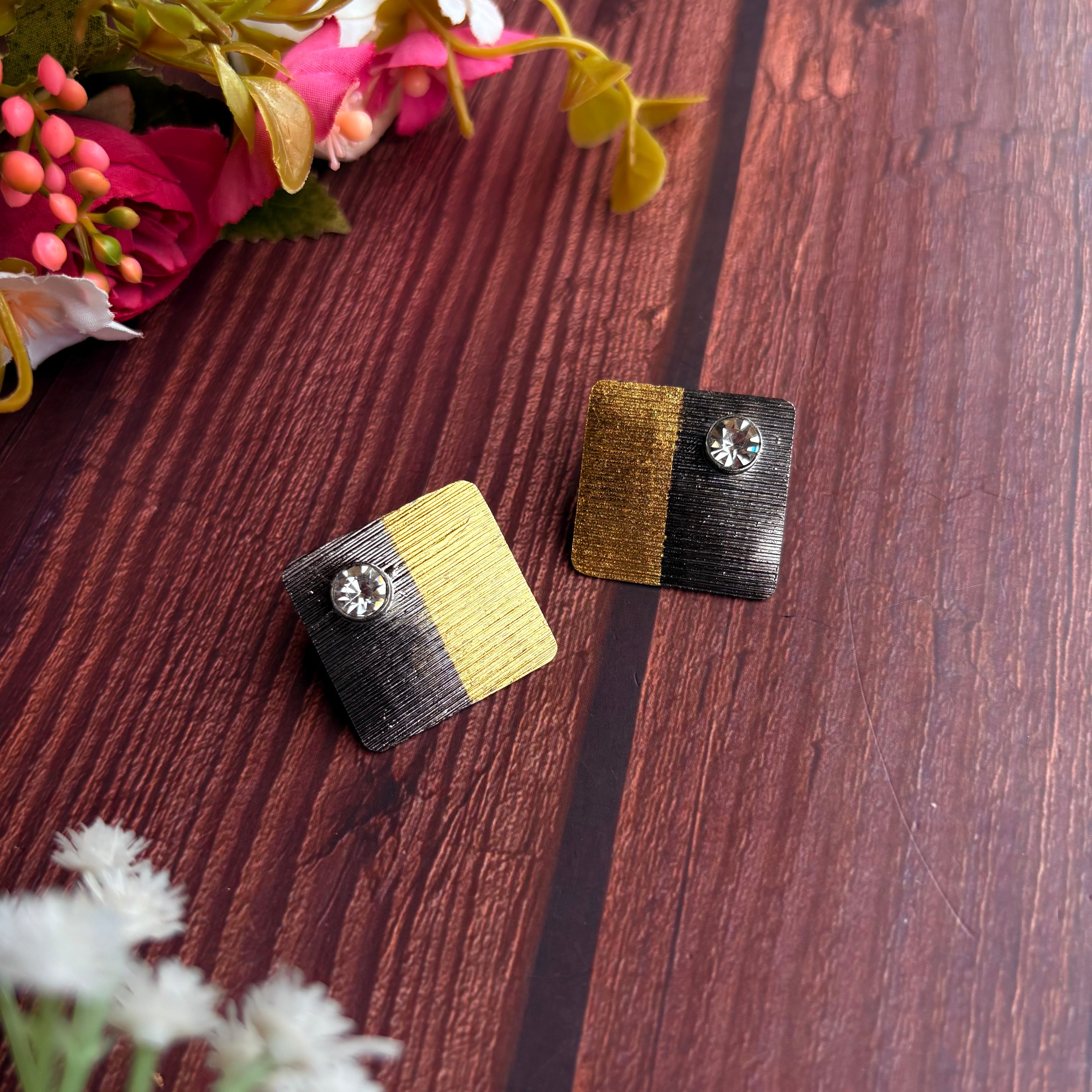 Contrast Duo Earrings