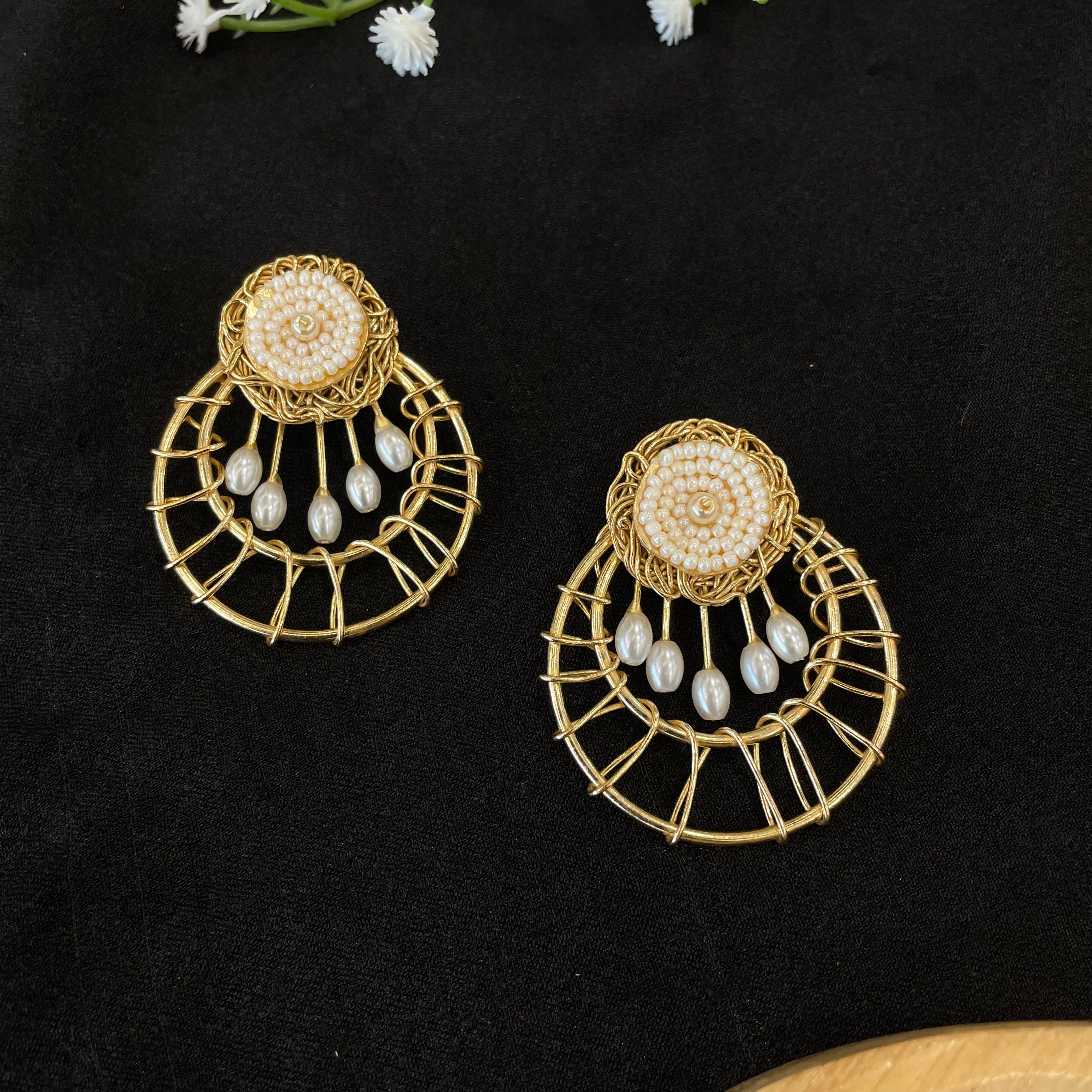 Pearl Orbit Earrings