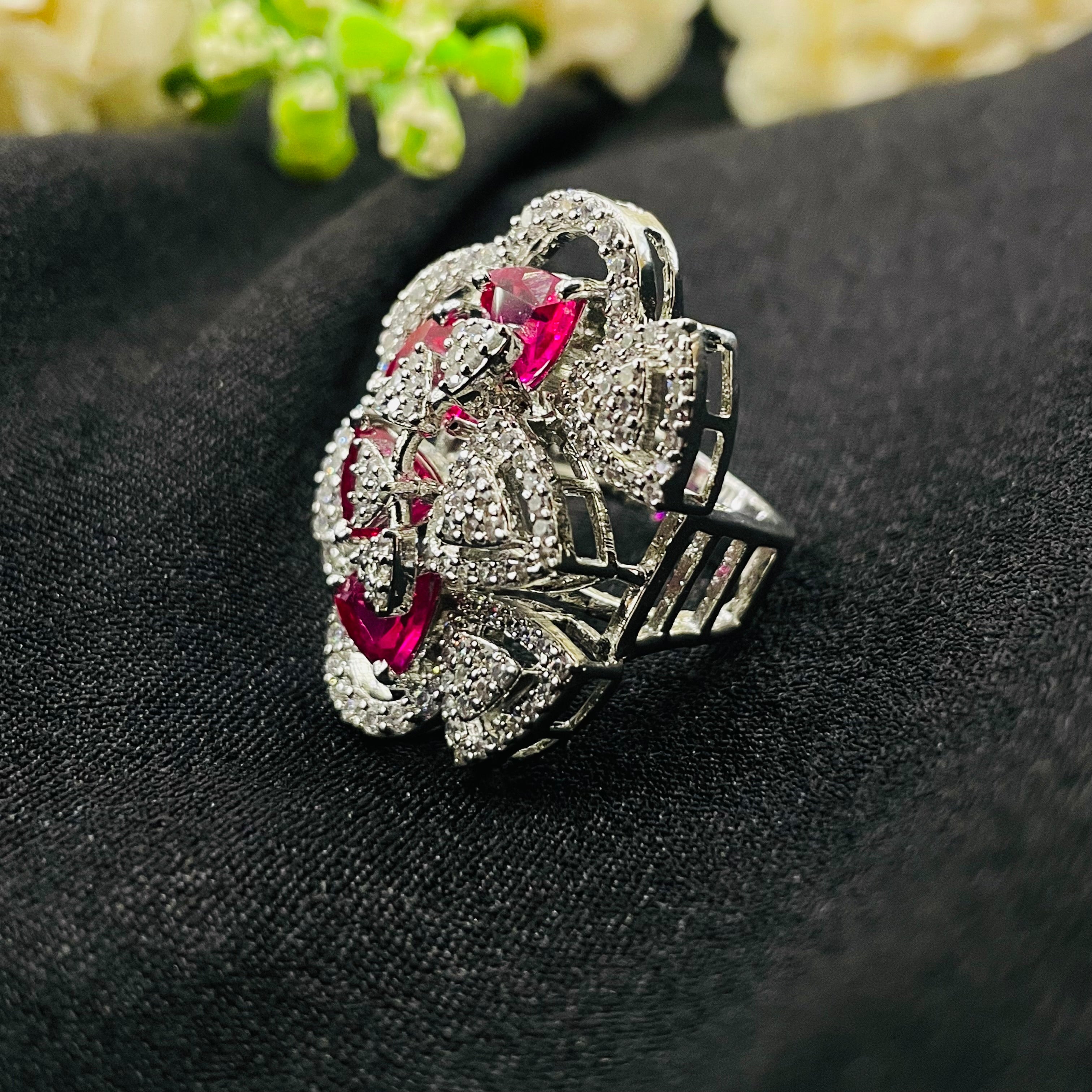 VS Sterling Silver Cocktail Ring 231 12G