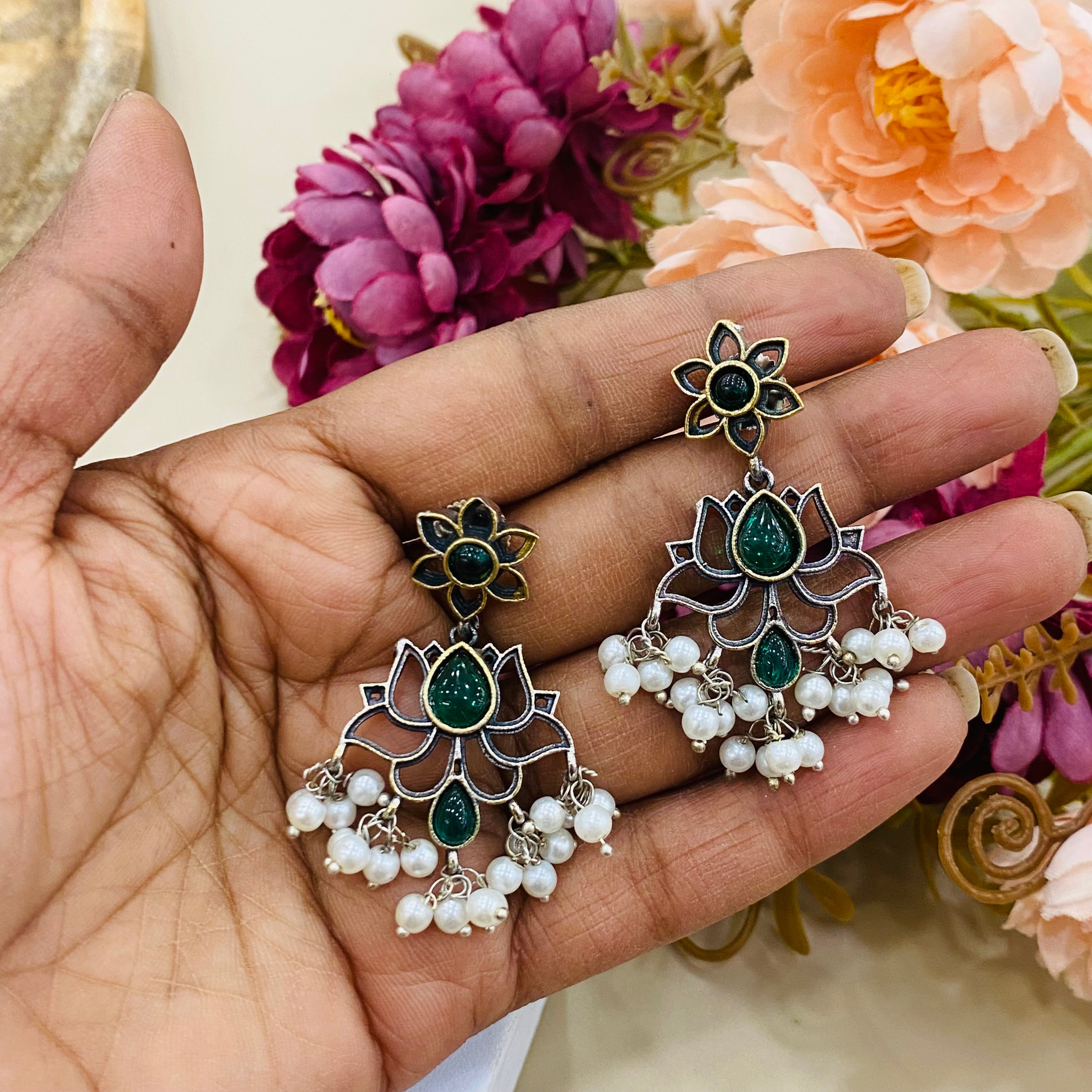 Inara rose earrings