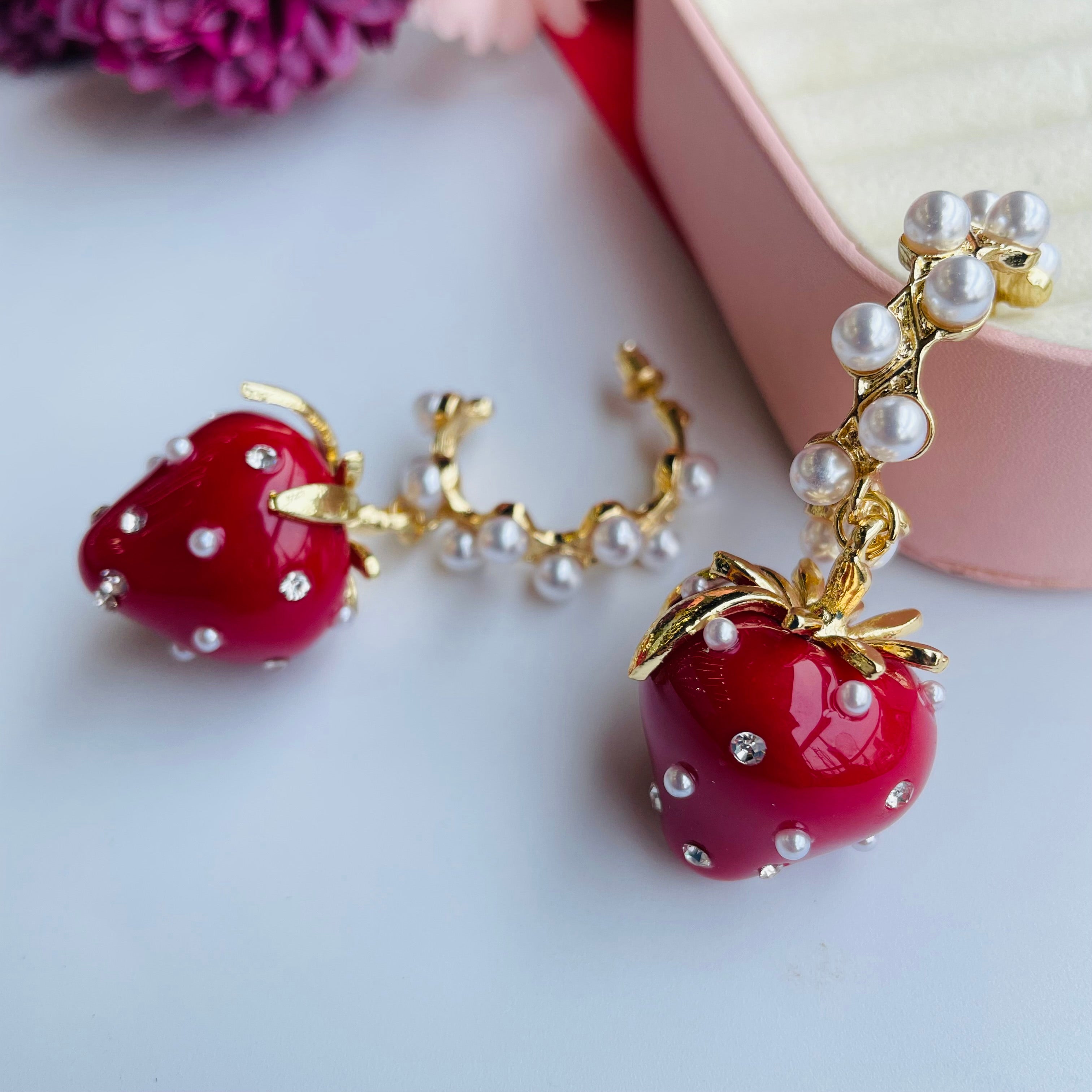 Layla strawberry earrings