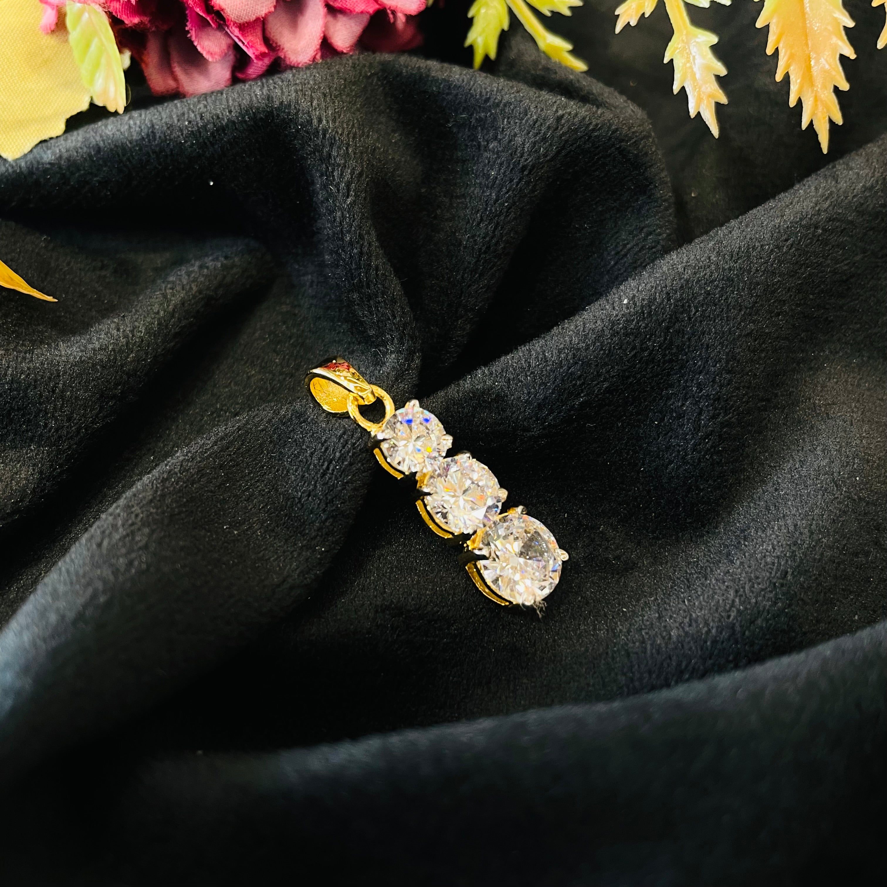 Vs Sterling Silver Pendant 03 3g Gold Polish